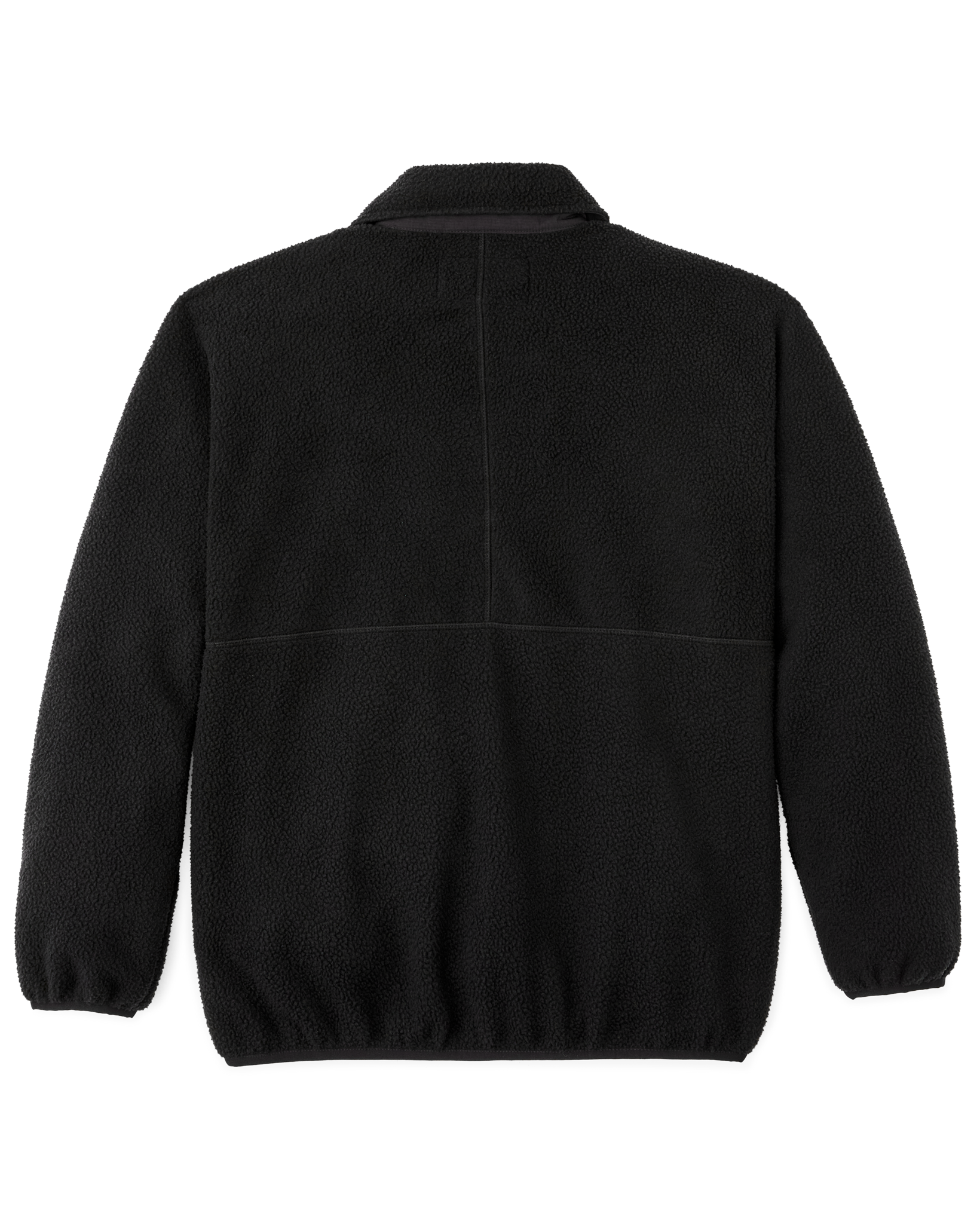 Alternative view of Pile Fleece Pullover - Black