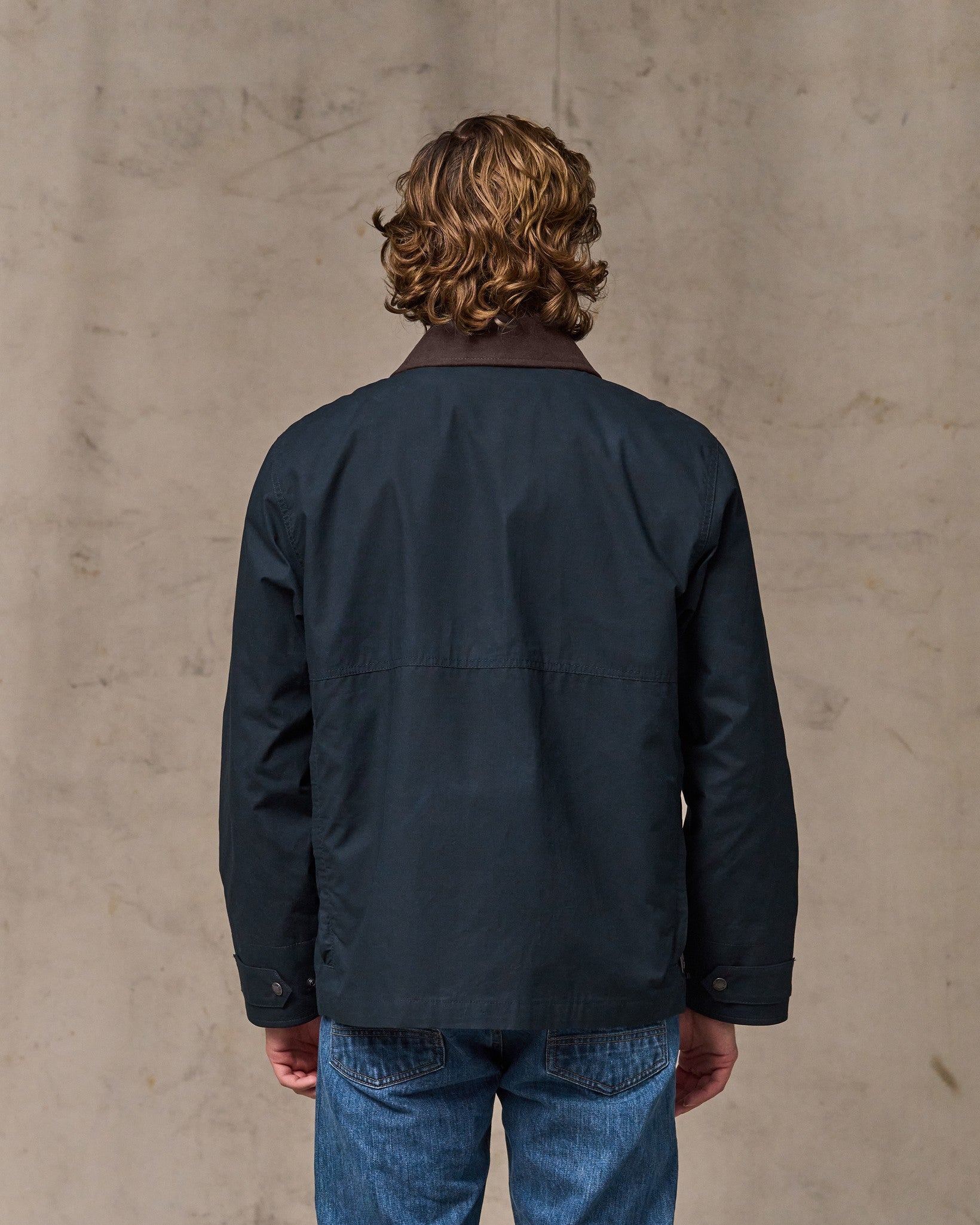Alternative view of Dry Wax Short Field Jacket - Navy