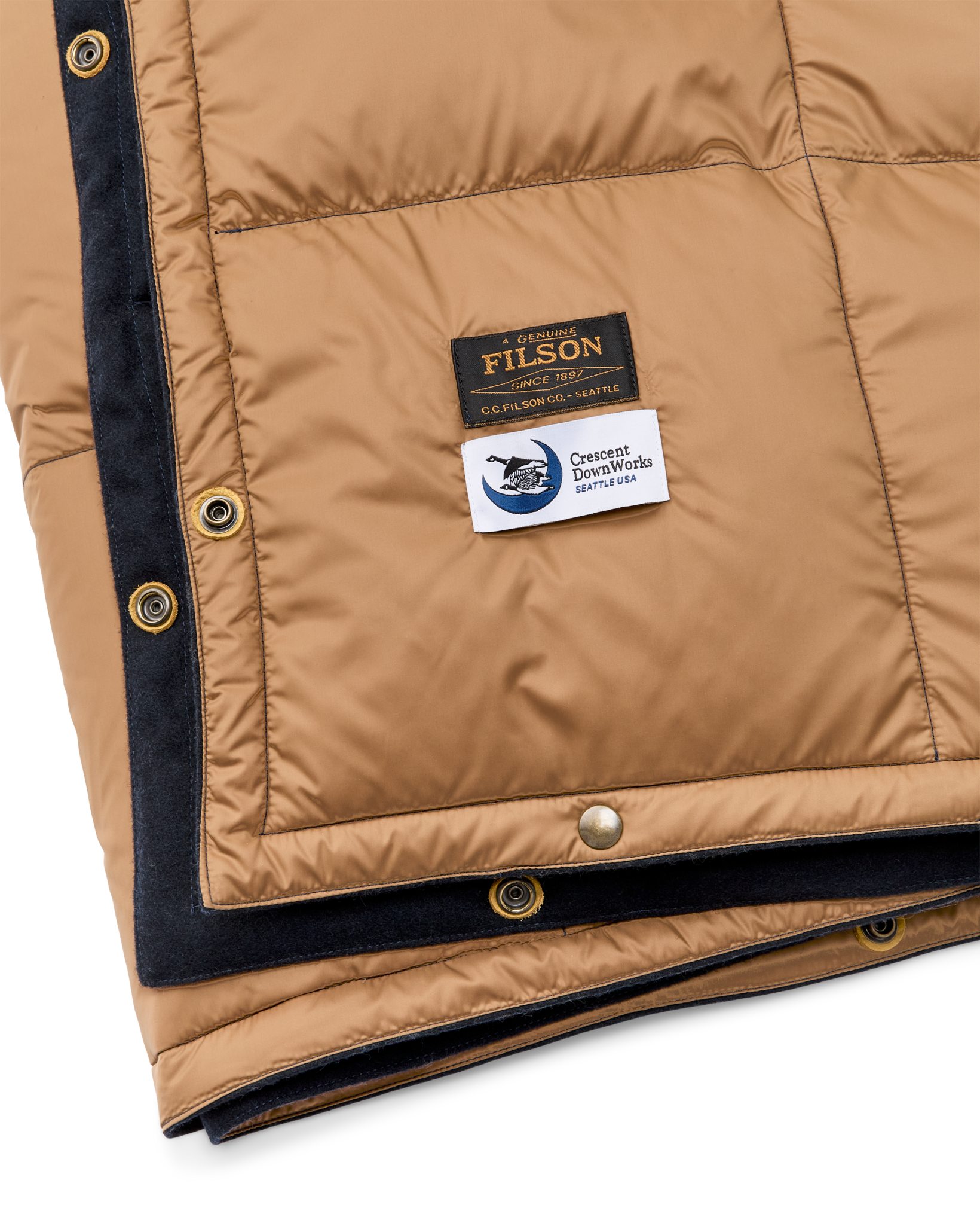Alternative view of Filson X Crescent Down Works Blanket - Navy