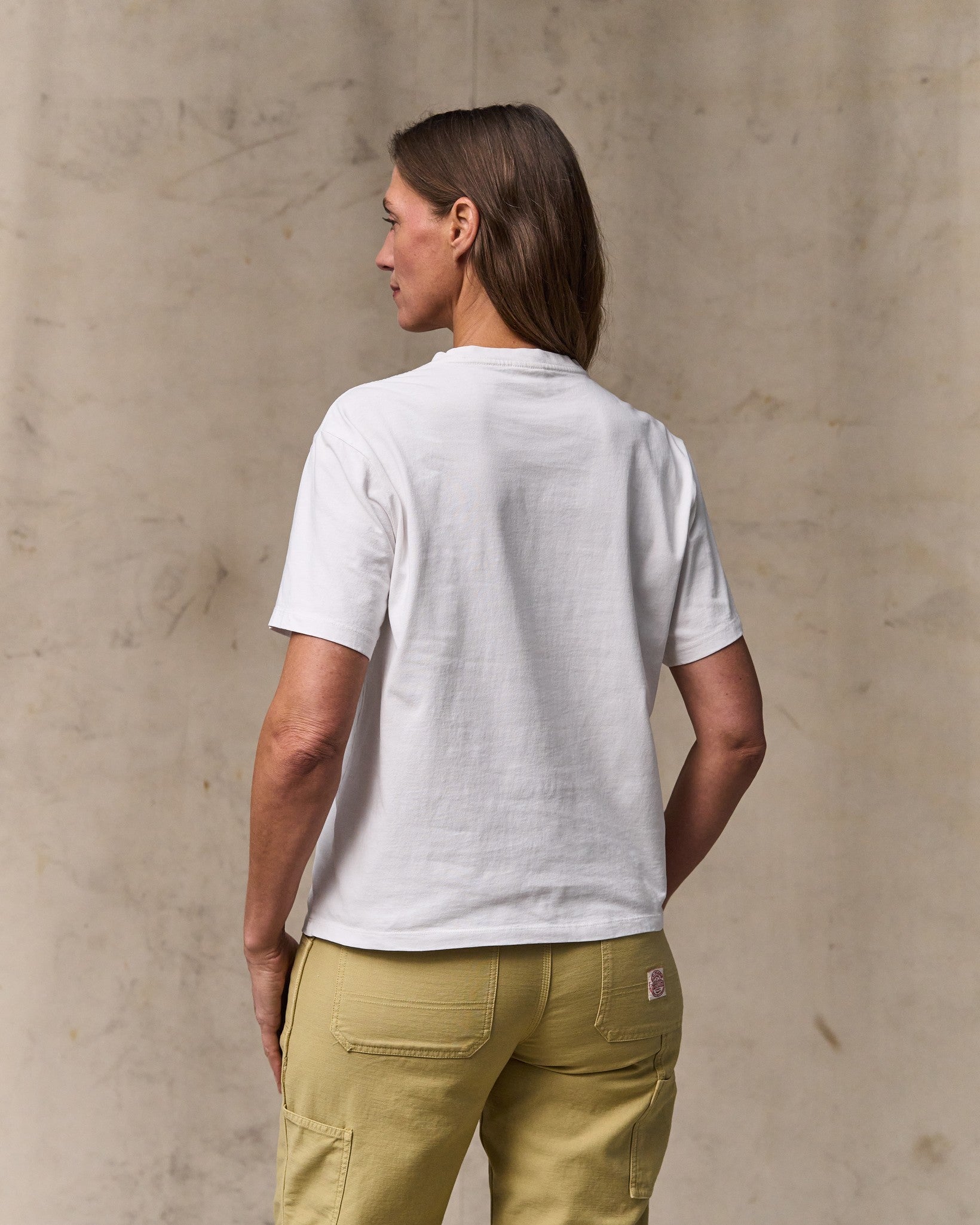 Alternative view of Women's Short Sleeve Pocket Tee - Bright White