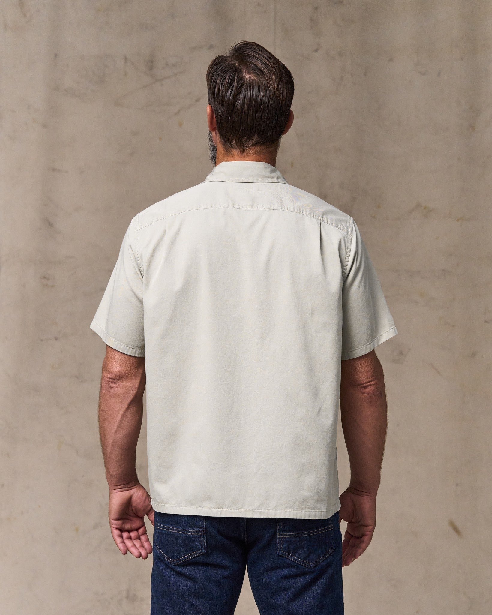 Alternative view of Short Sleeve 4.5-oz. Twill Shirt - Gray Sky