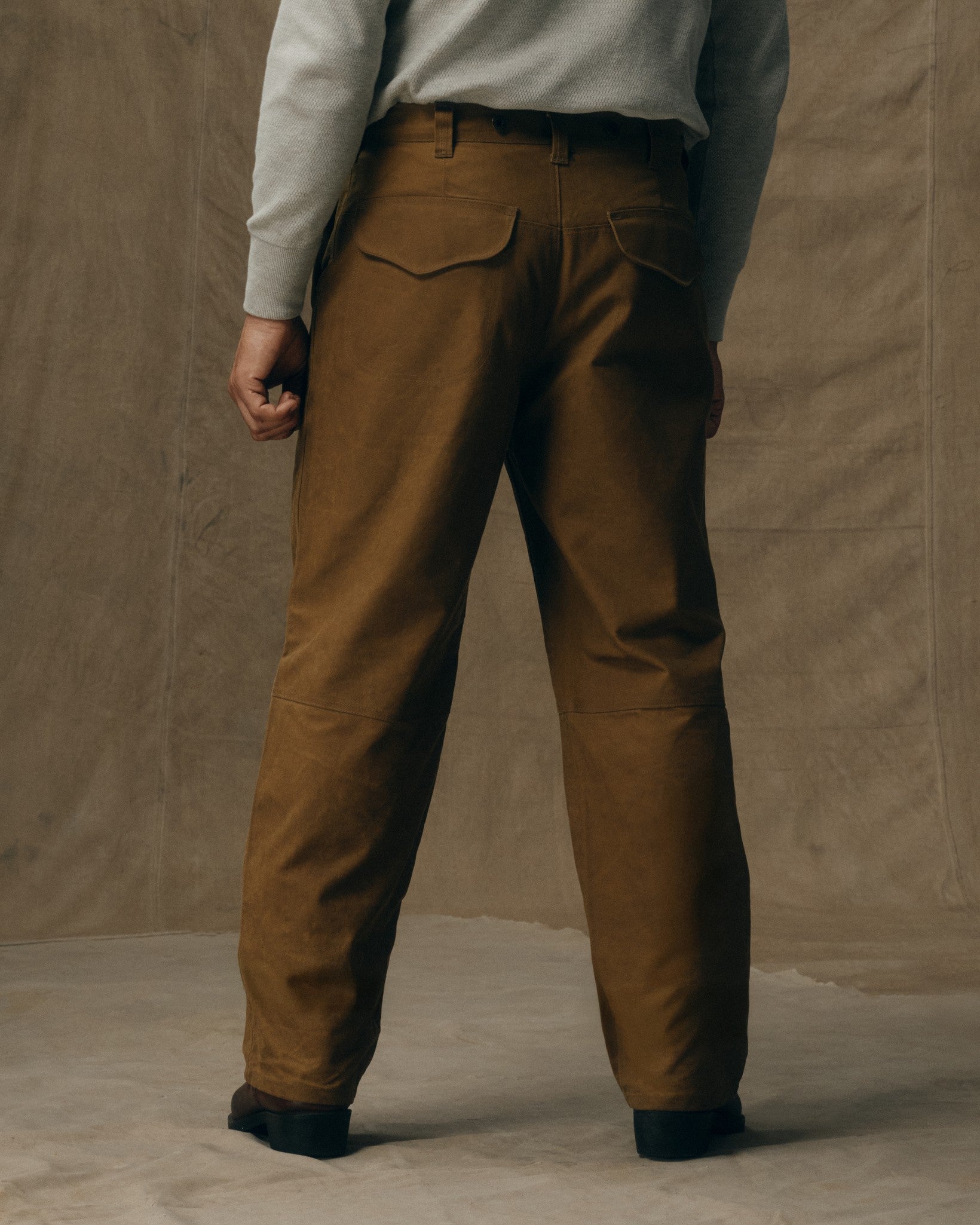 Alternative view of Oil Finish Double Tin Cloth Pants - Dark Tan