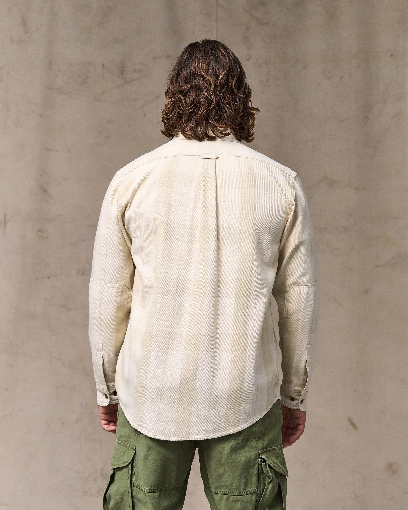 Alternative view of Vintage Wash Alaskan Guide Shirt - Sand / Stone Plaid