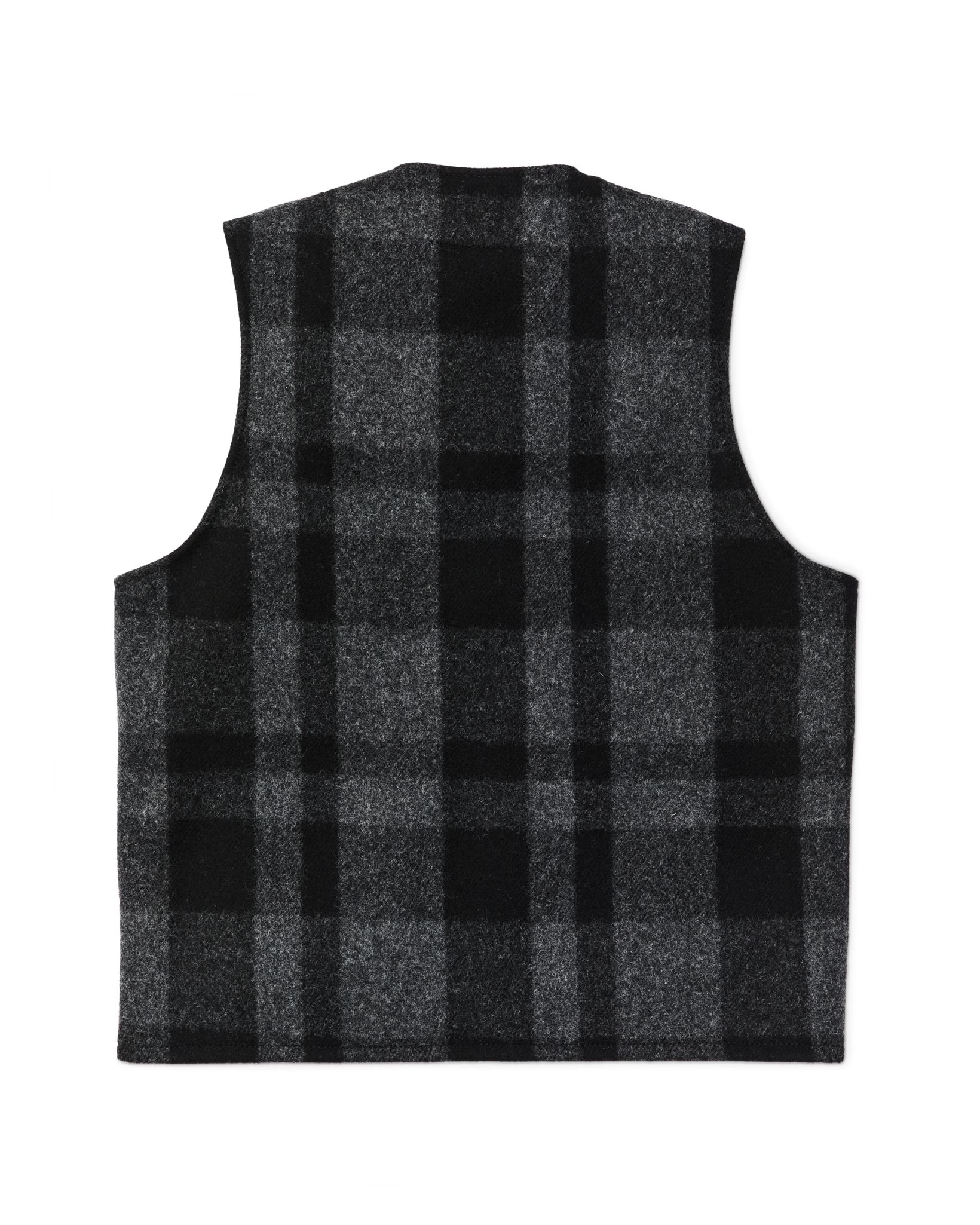 Alternative view of Mackinaw Wool Vest - Charcoal / Black Heritage Plaid