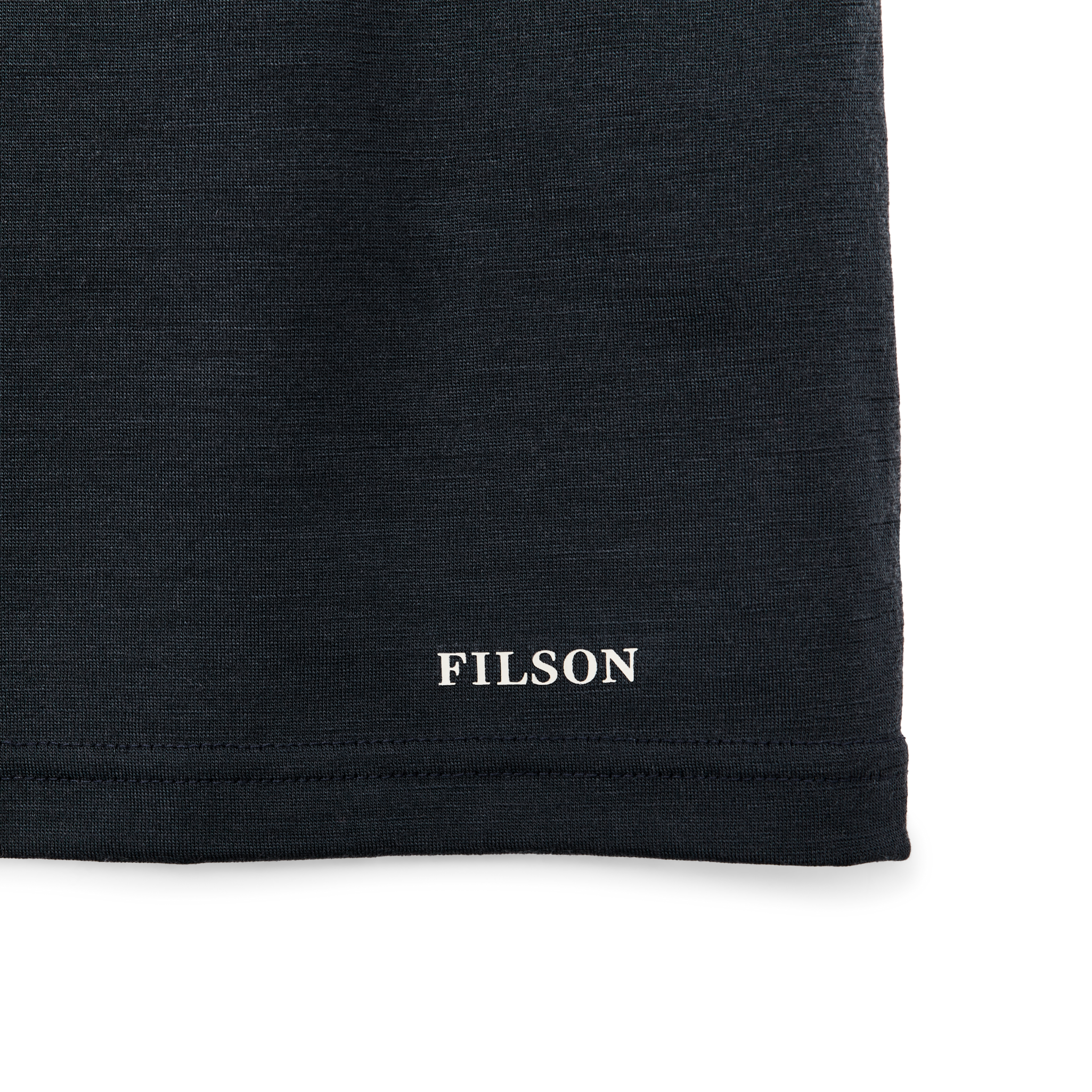 210g Merino Wool Short Sleeve Crewneck T-Shirt - Dark Navy - Image 3