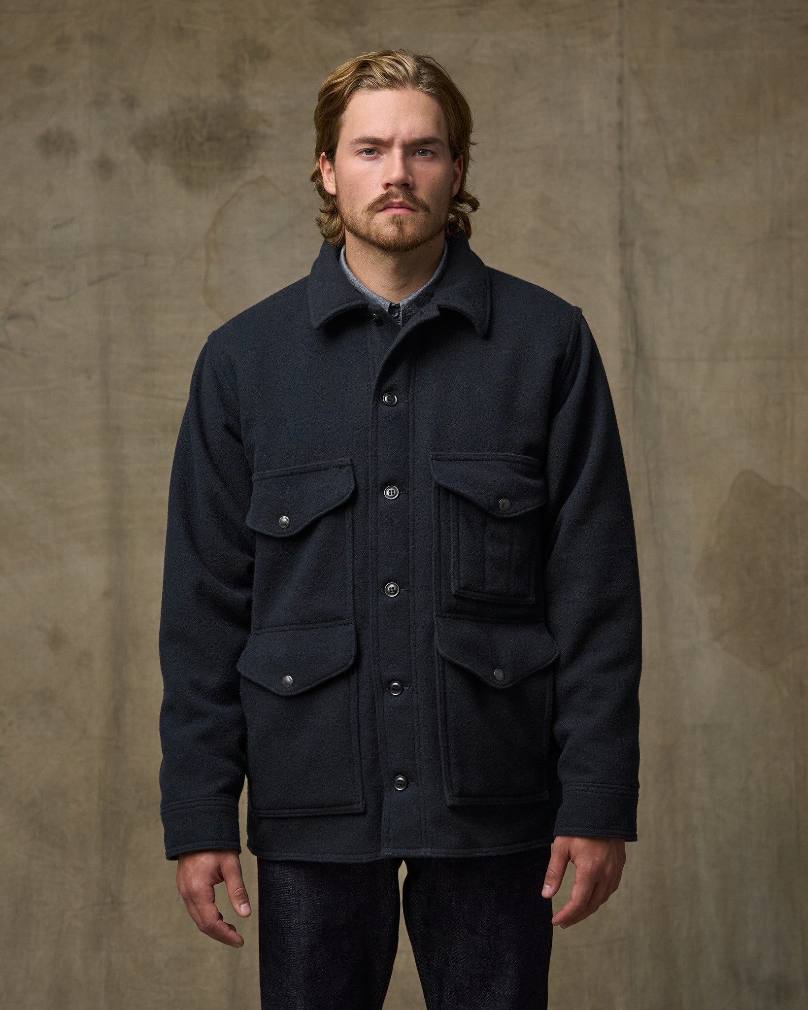 Seattle Wool Cruiser Jacket - Navy