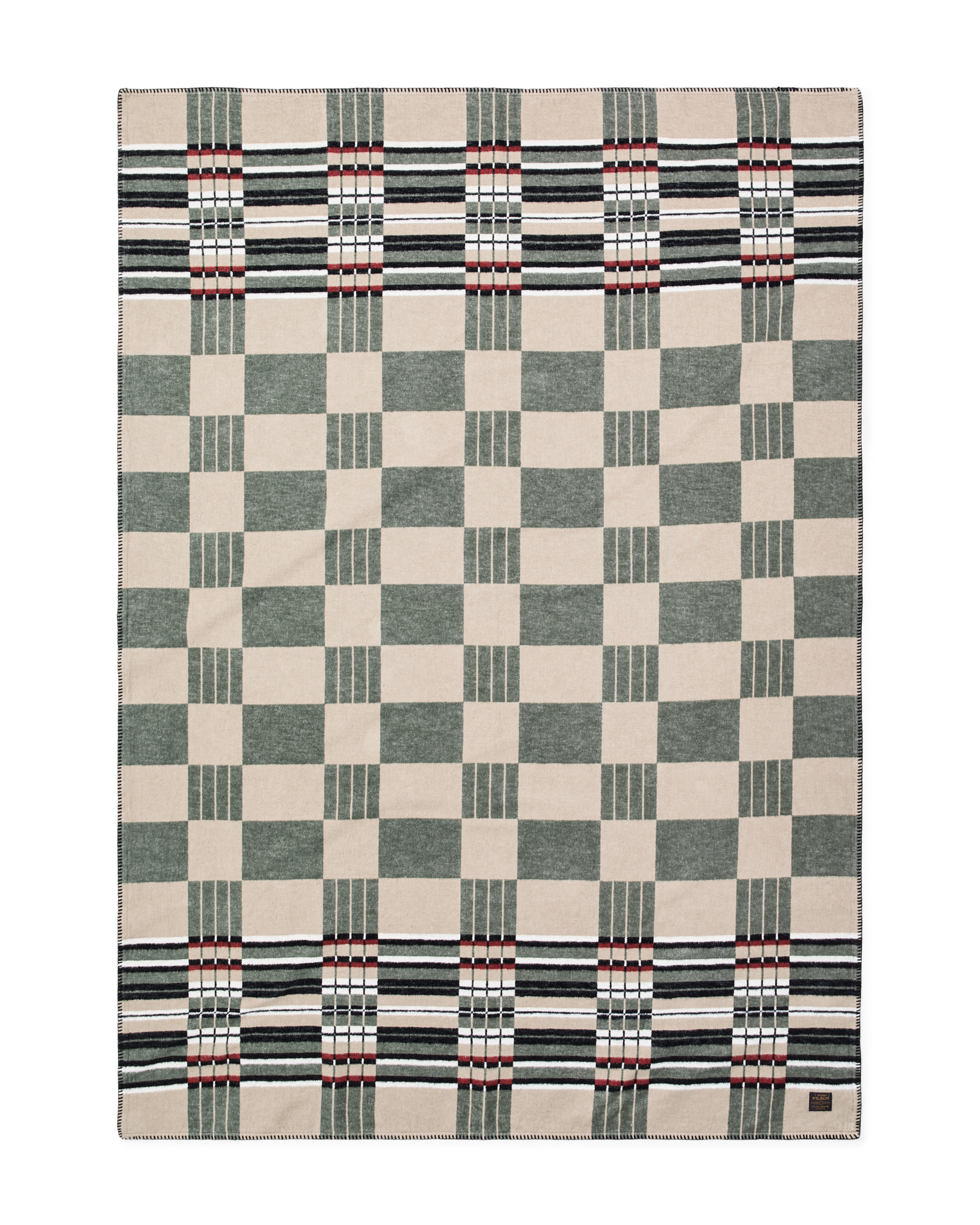 Alternative view of Longmire Cotton Blanket - Silver Sage