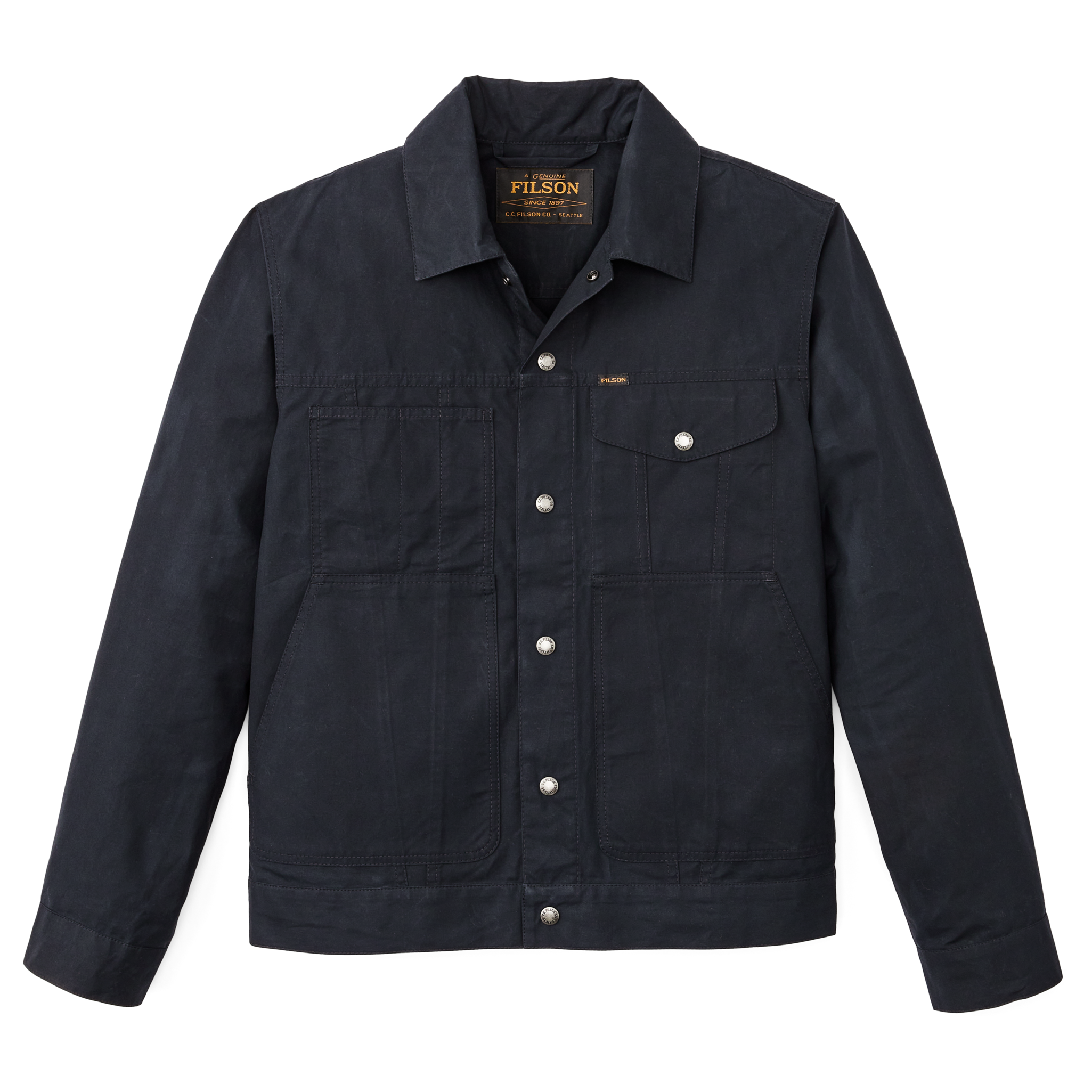 Dry Wax Short Cruiser Jacket - Navy - Image 3