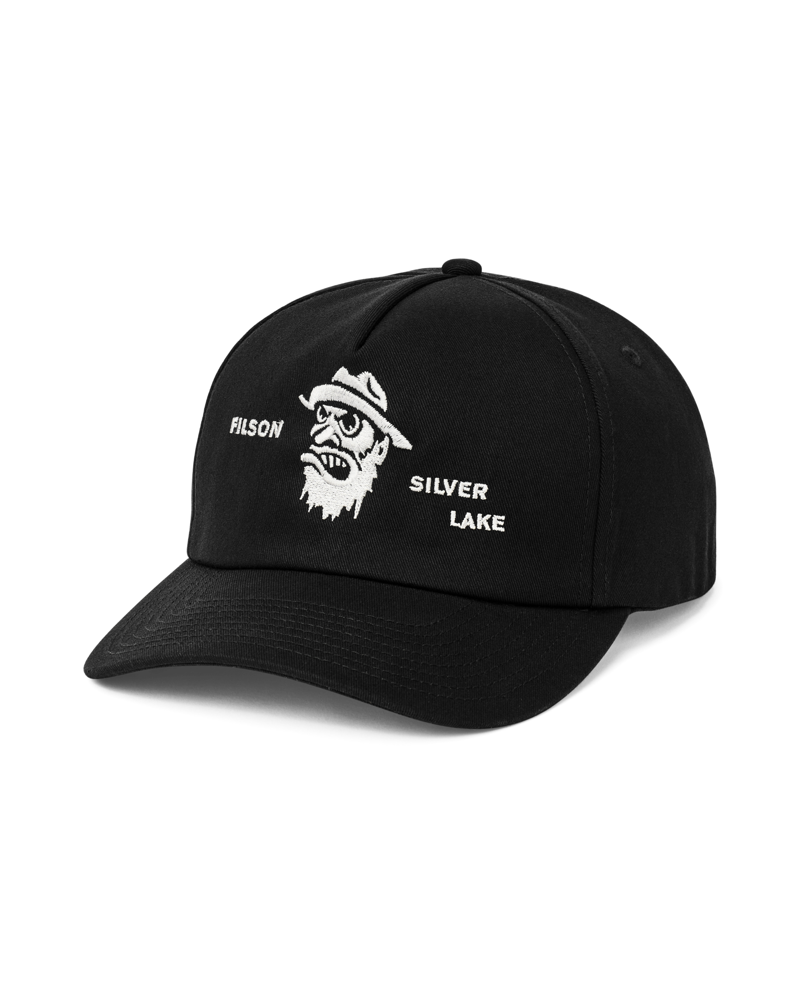 Alternative view of Silver Lake Graphic Trucker Cap - Black