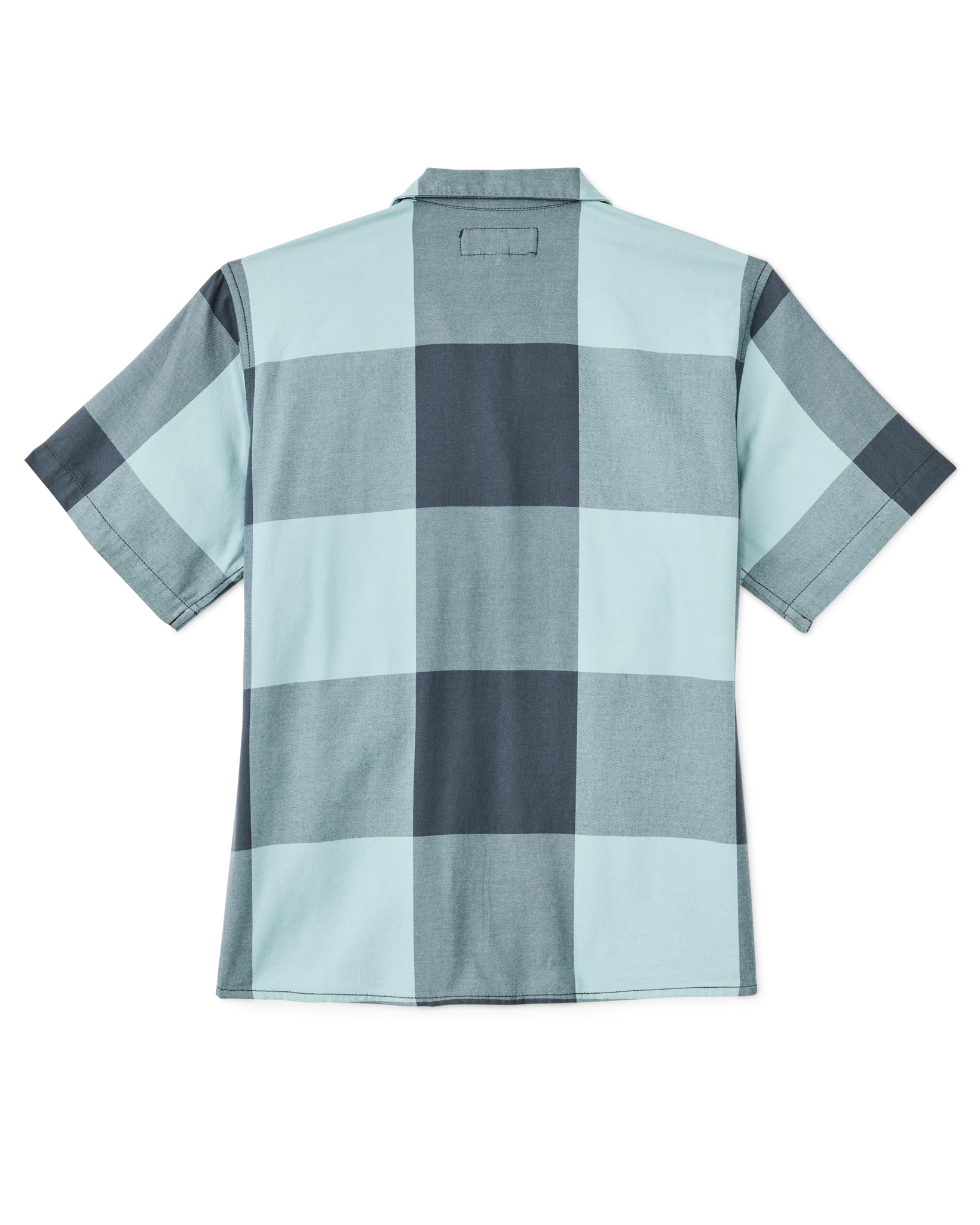 Alternative view of Women's Short Sleeve Camp Shirt - Storm Blue / Stone Plaid