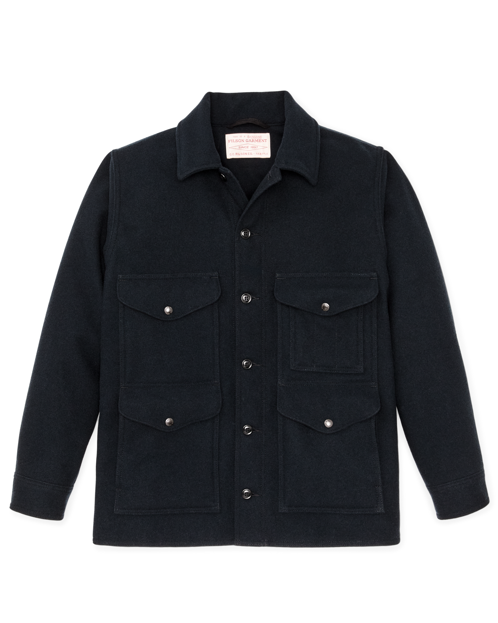 Seattle Wool Cruiser Jacket - Navy - Image 4