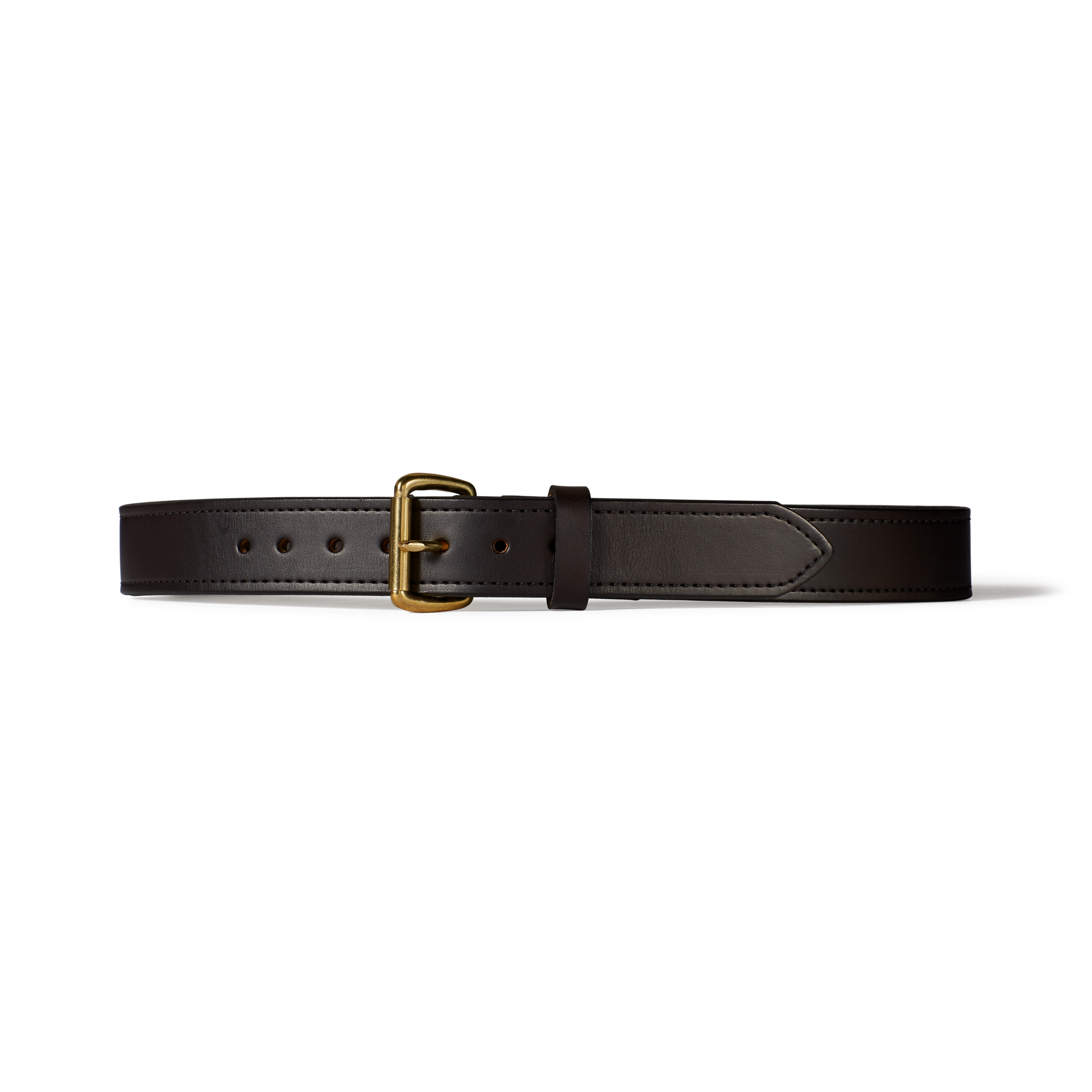 1-1/2" Double Bridle Leather Belt - Brown Leather