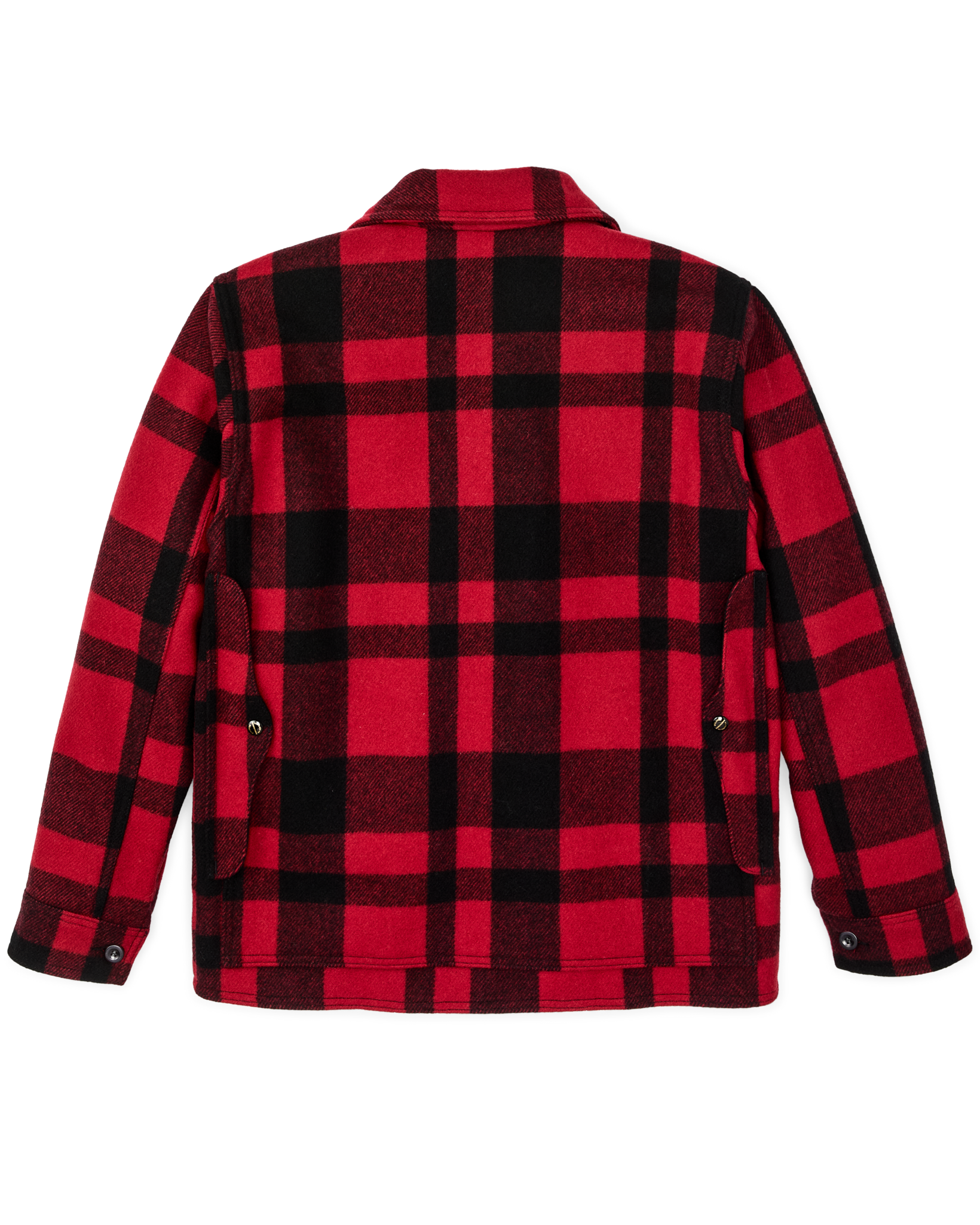 Alternative view of 1940s Mackinaw Wool Cruiser Jacket - Red / Black Heritage Plaid