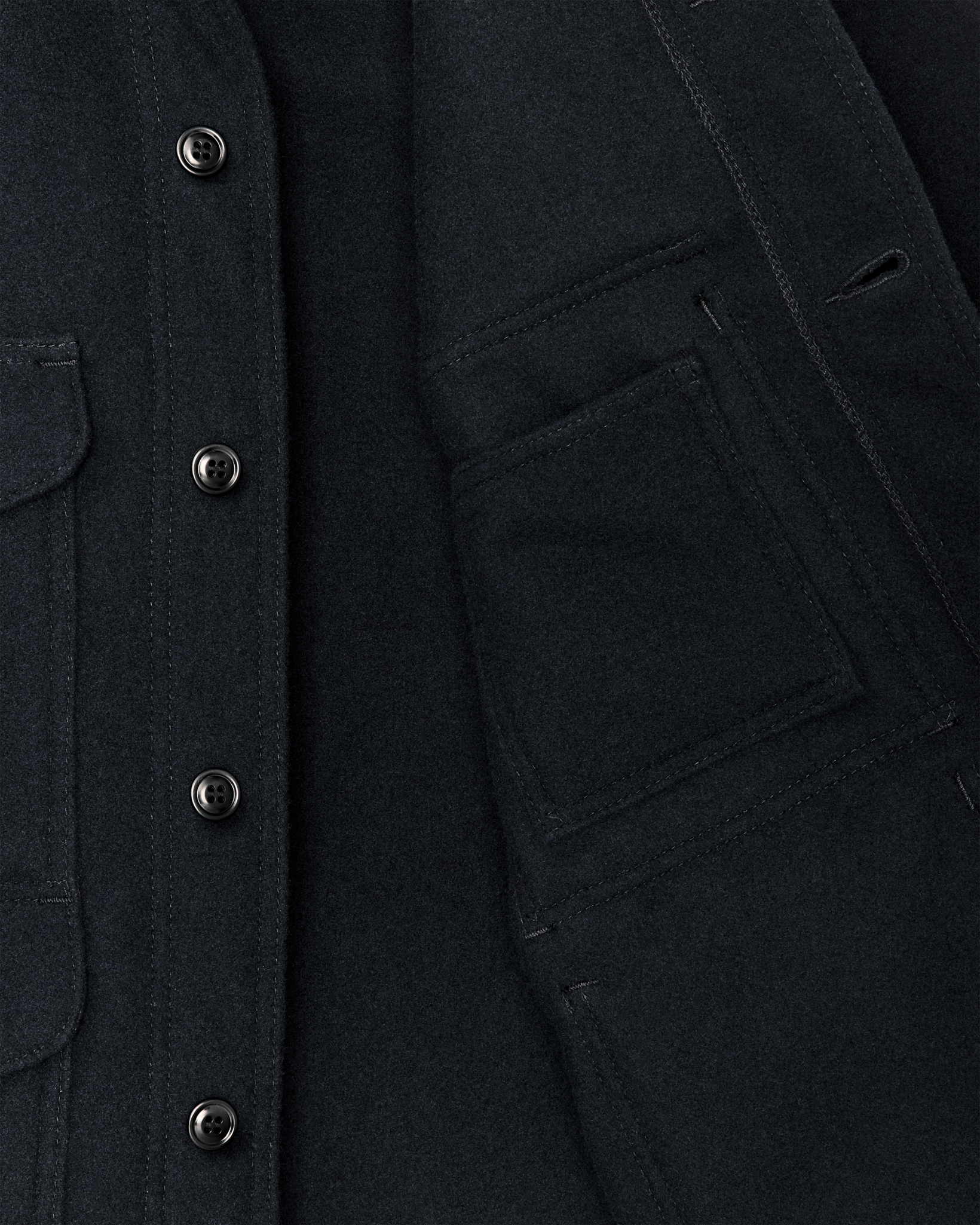 Seattle Wool Cruiser Jacket - Navy - Image 7