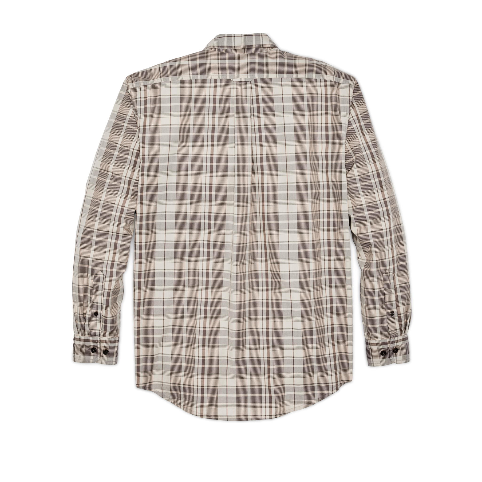 Alternative view of Filson's Washed Feather Cloth Shirt - Light Brown / Natural Plaid