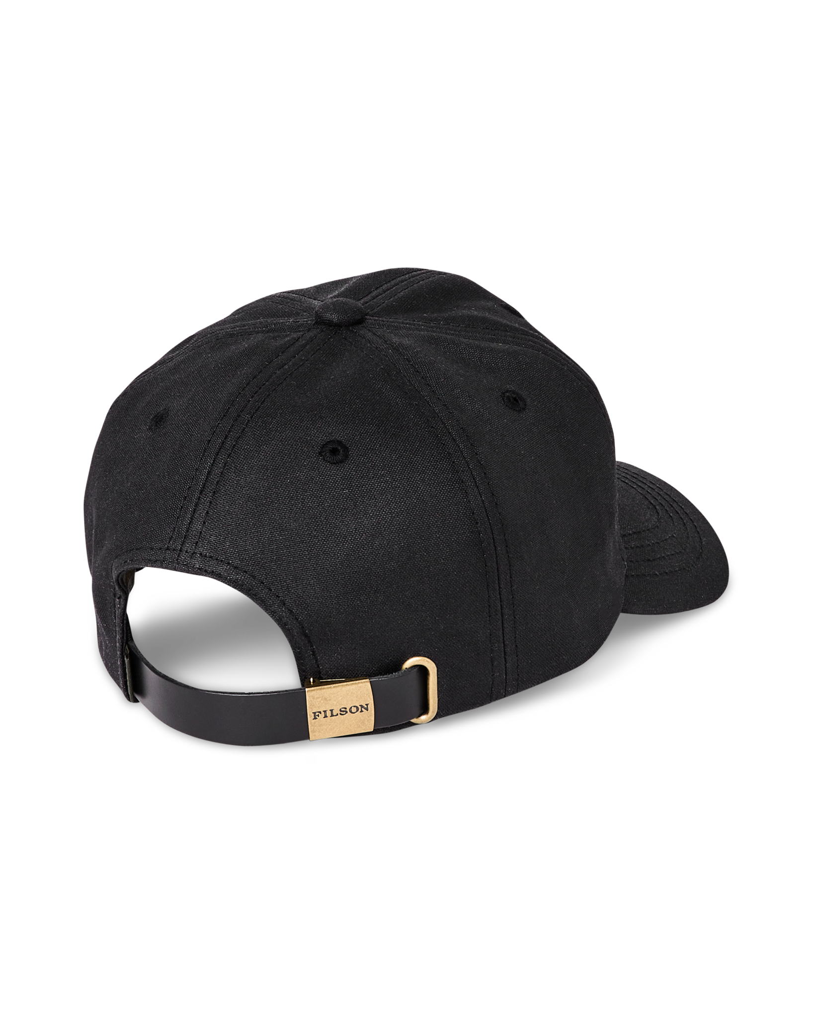 Alternative view of Waxed Low-profile Logger Cap - Black