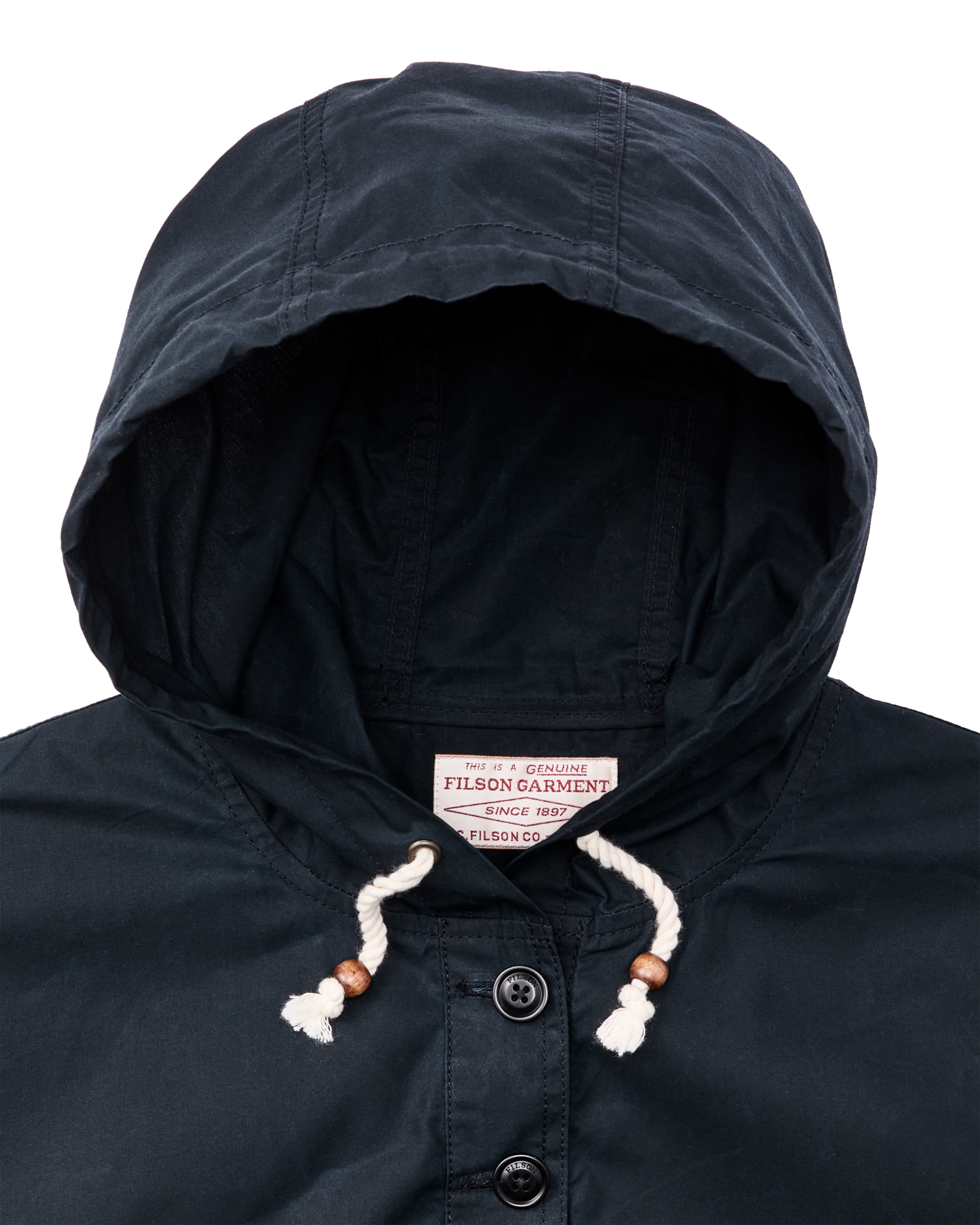 Women's Dry Wax Hooded Popover - Navy - Image 4