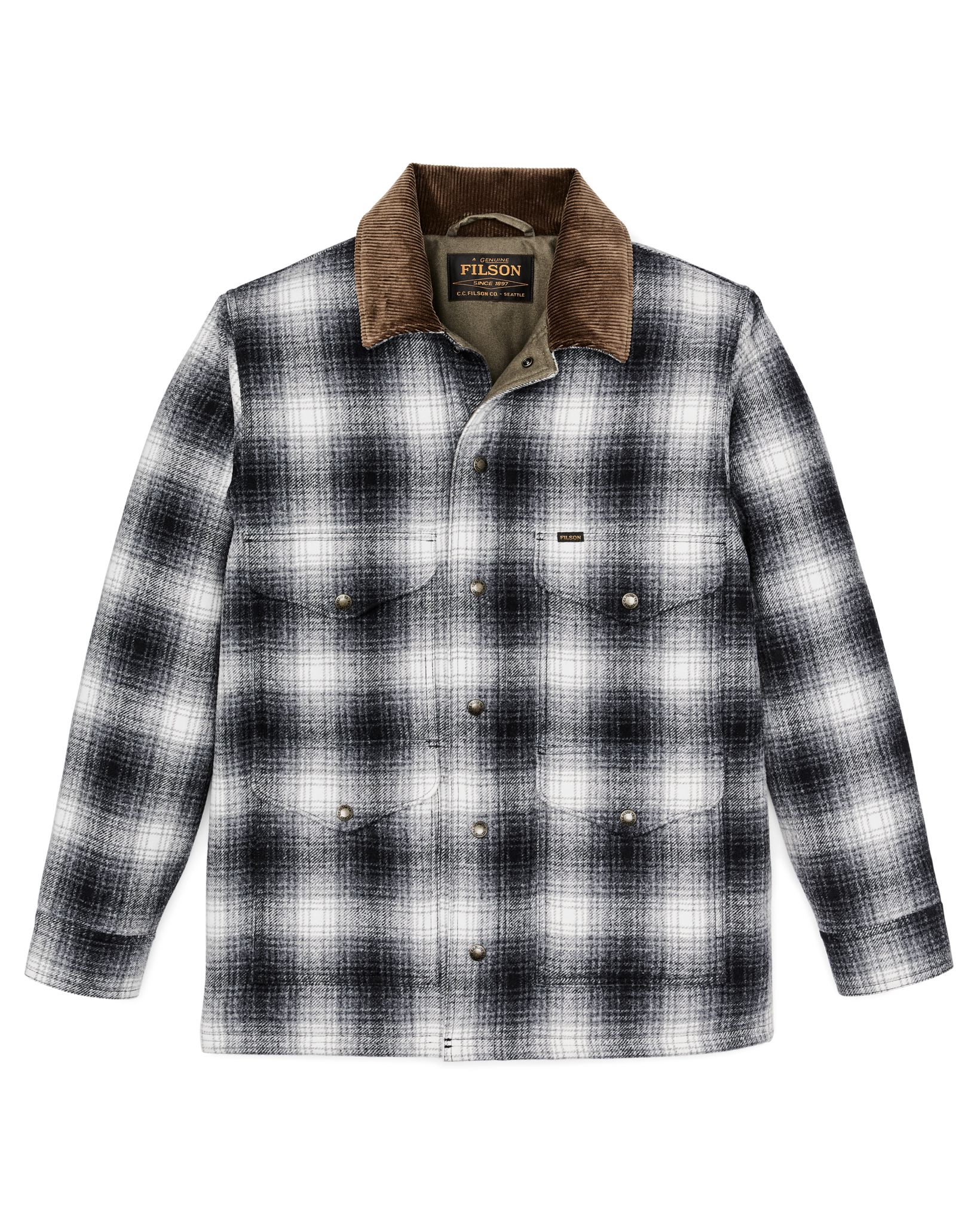 Alternative view of Spokane Insulated Cruiser Jacket - Charcoal Ombre
