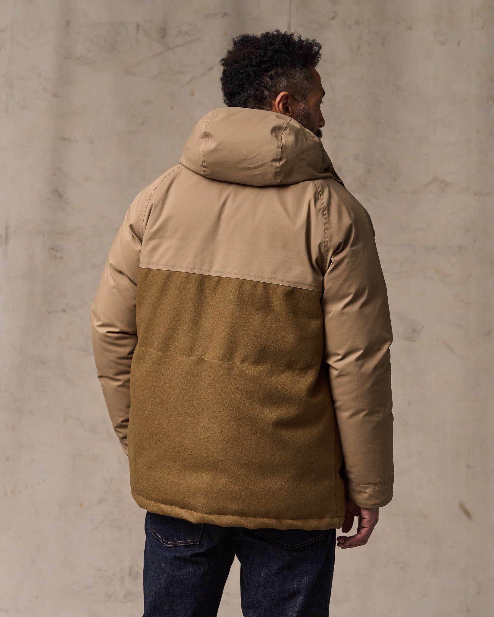 Alternative view of Filson X Crescent Down Works Parka - Dark Tan / Tan