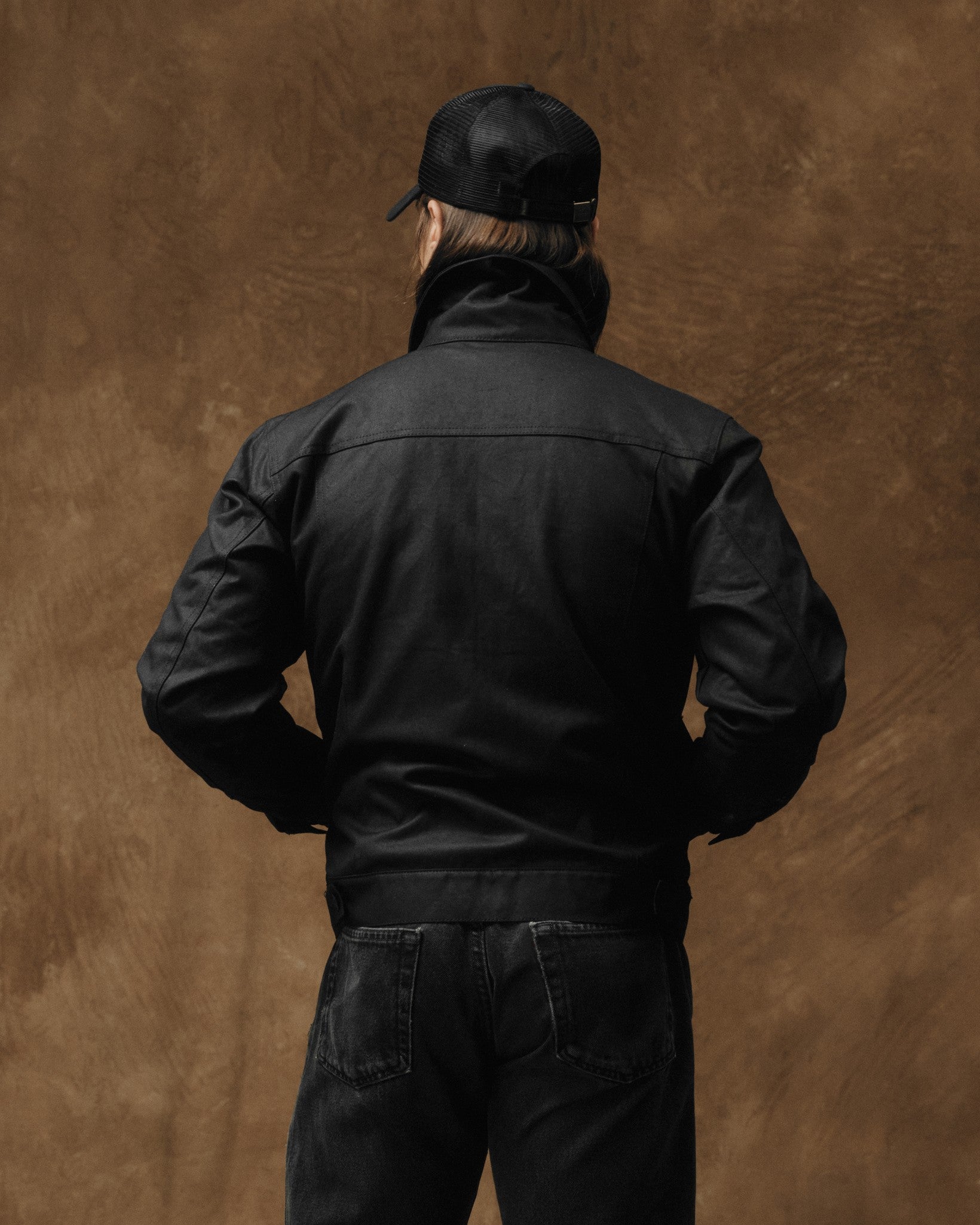 Alternative view of Tin Cloth Short Lined Cruiser Jacket - Black