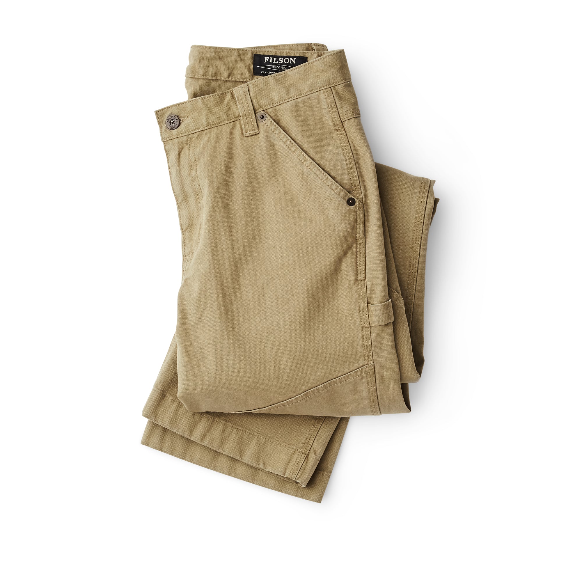 Women's Canvas Straight-leg Pants - Faded Olive - Image 4