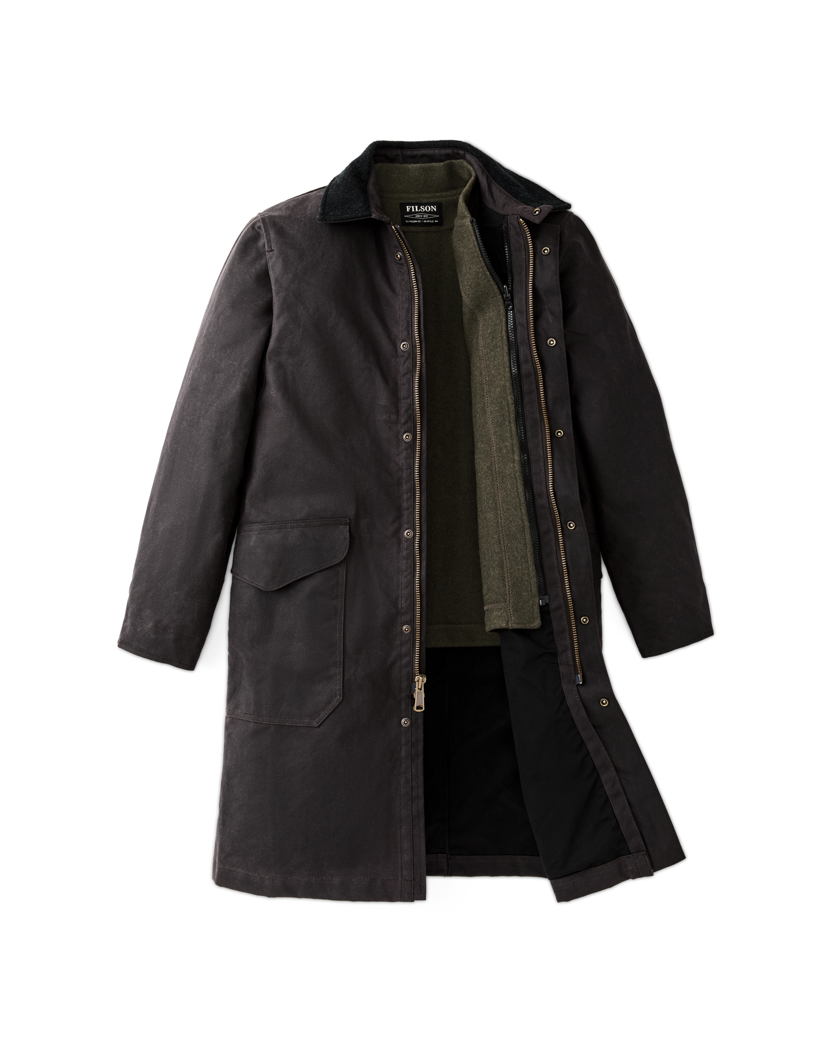 Alternative view of Filson Trench Coat - Cinder