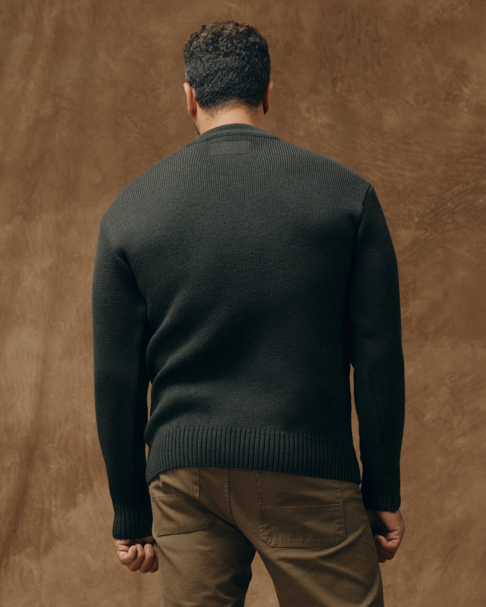 Alternative view of Crewneck Guide Sweater - Dark Timber