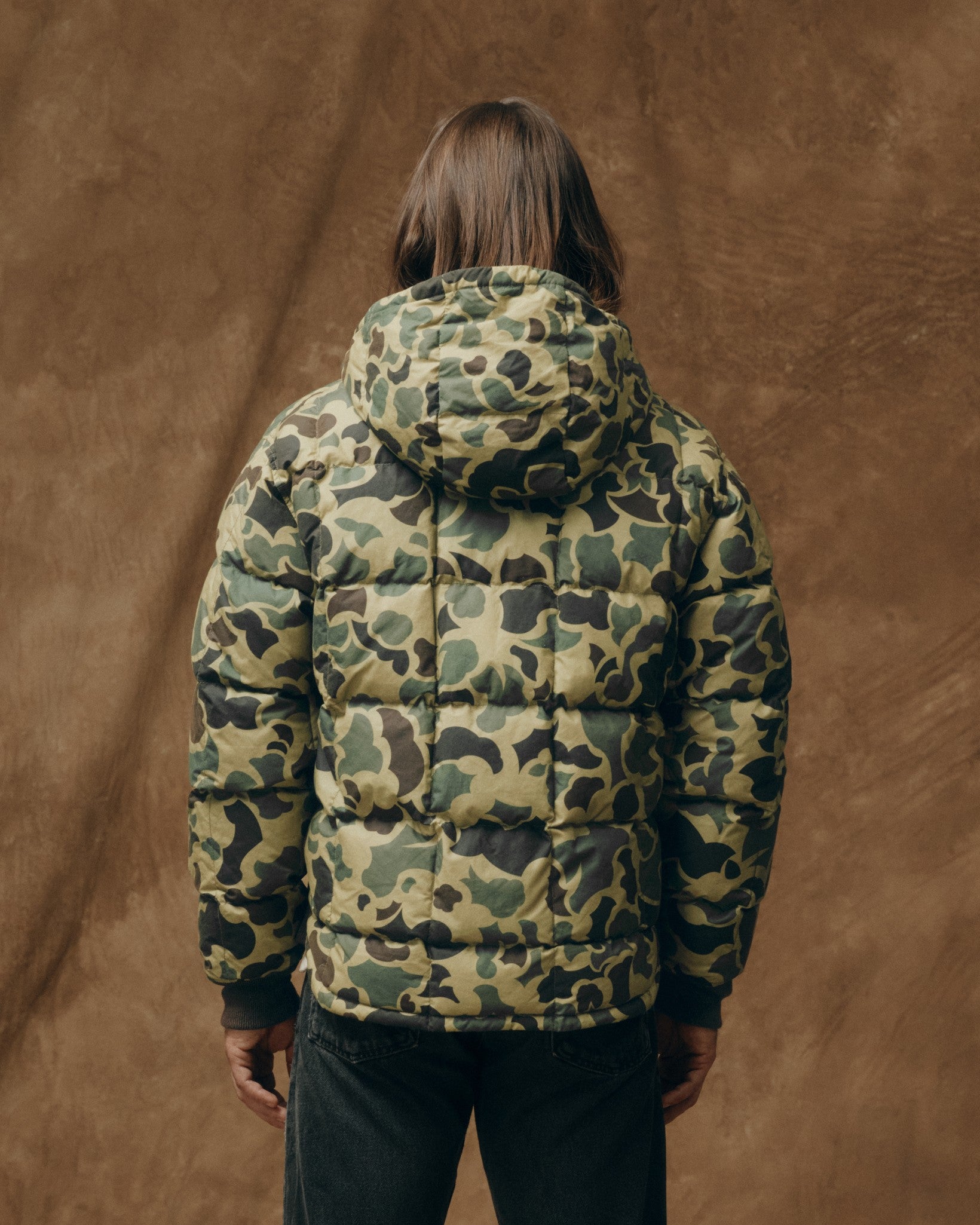 Alternative view of Waxed Down Jacket - Tundra Shrub Camo