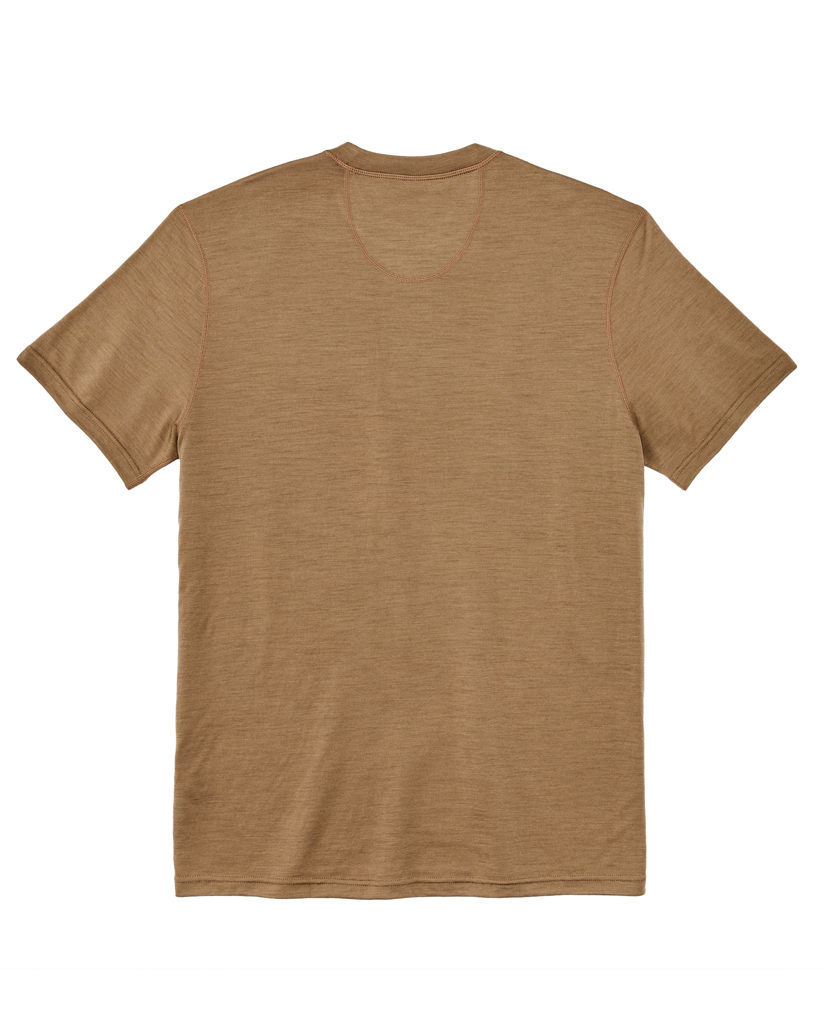 210g Merino Wool Short Sleeve Crewneck T-Shirt - Rugged Tan - Image 4
