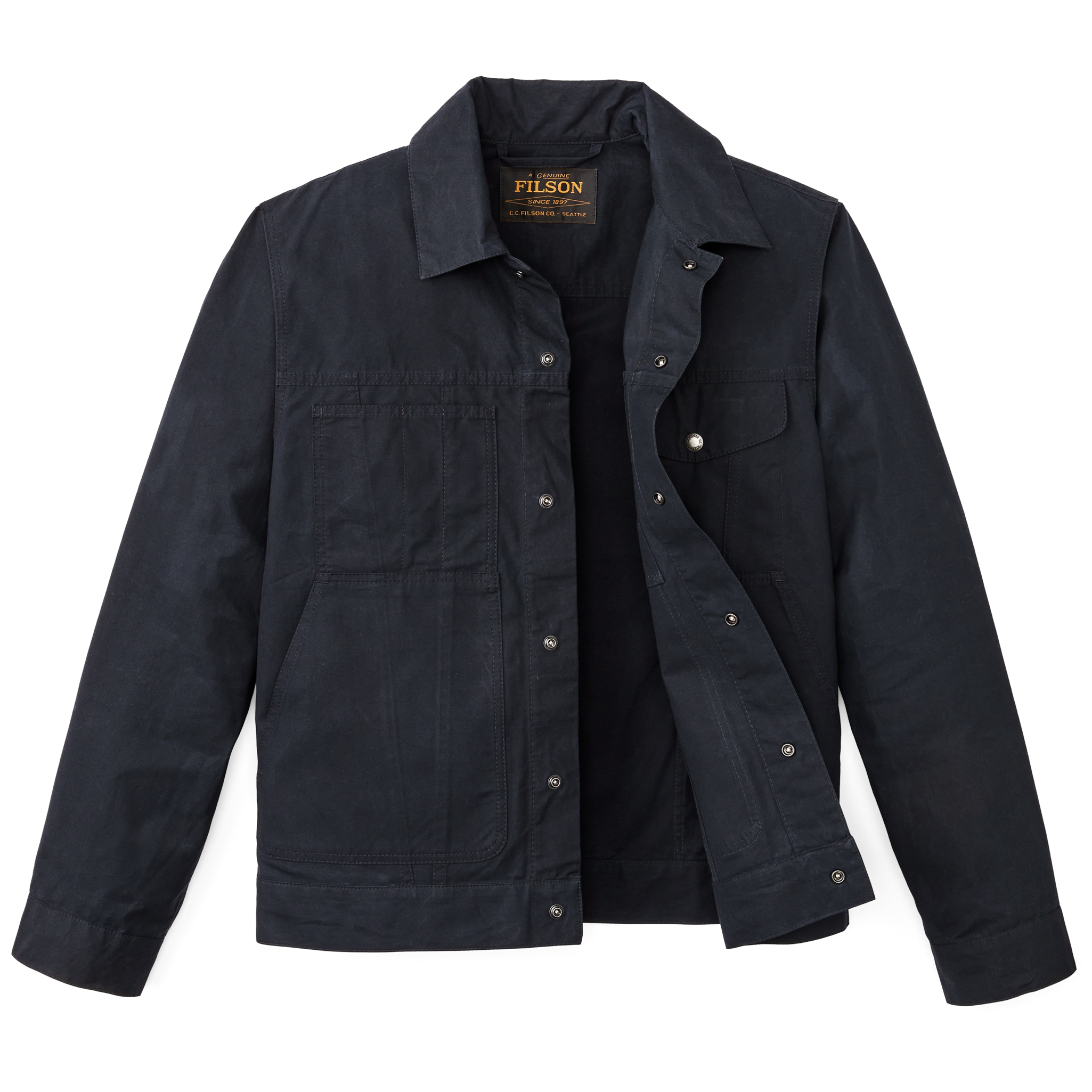 Dry Wax Short Cruiser Jacket - Navy - Image 5