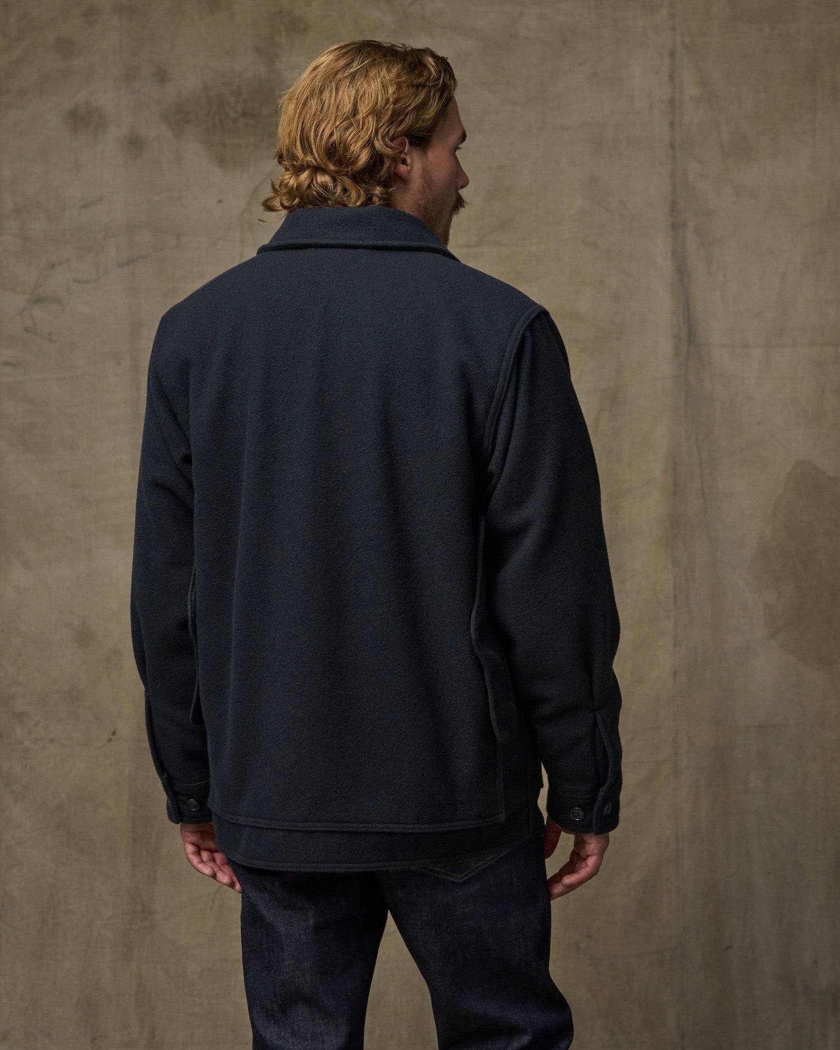 Seattle Wool Cruiser Jacket - Navy - Image 2