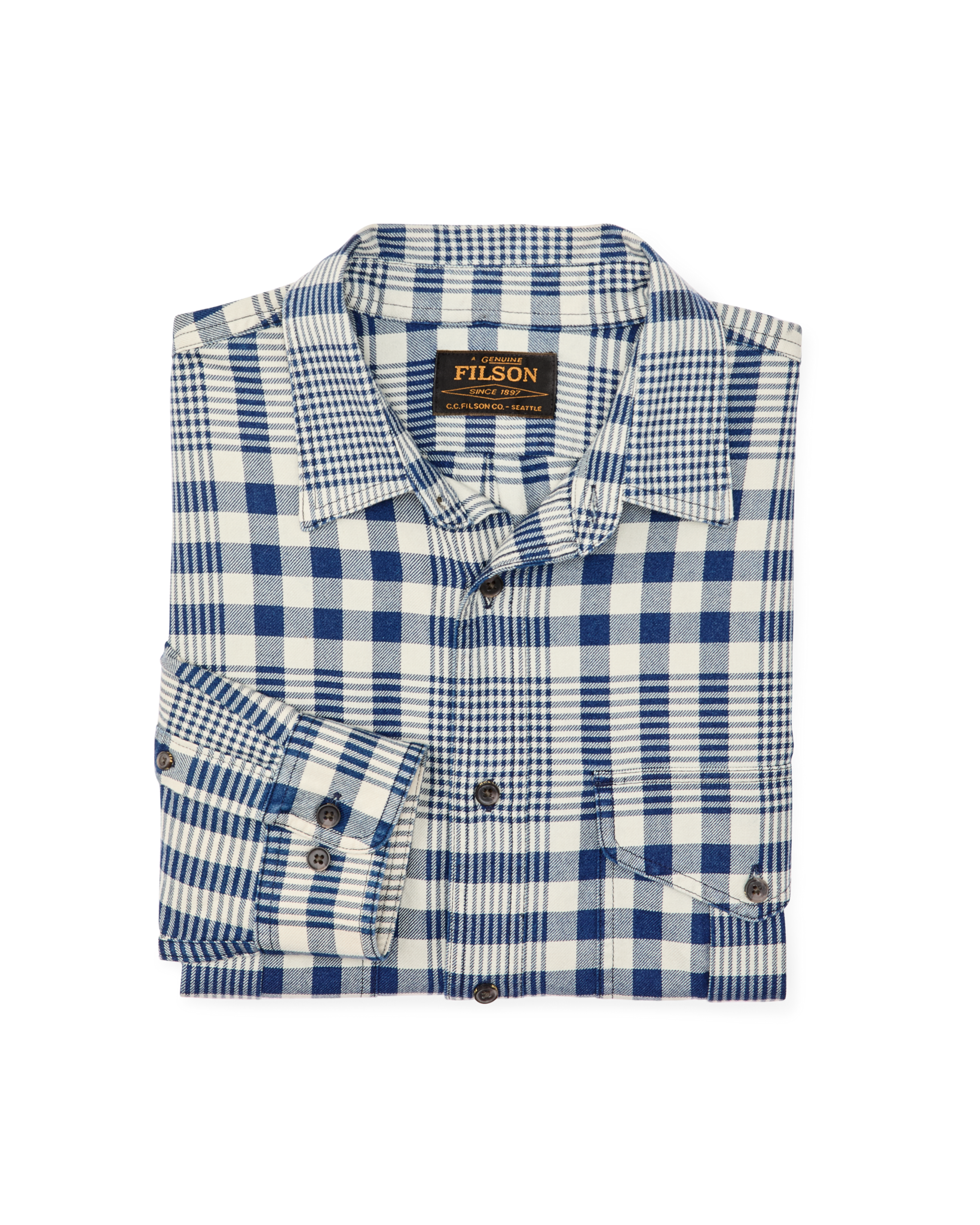 Lightweight Alaskan Guide Shirt - Indigo Multi Plaid - Image 6
