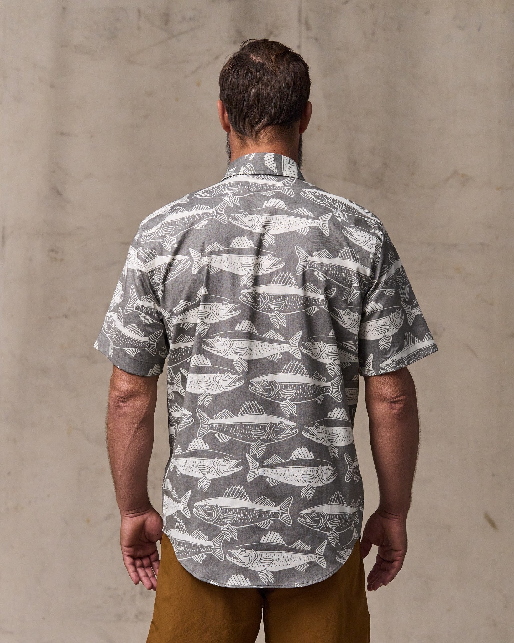 Alternative view of Twin Lakes Short Sleeve Sport Shirt - Beluga / Print