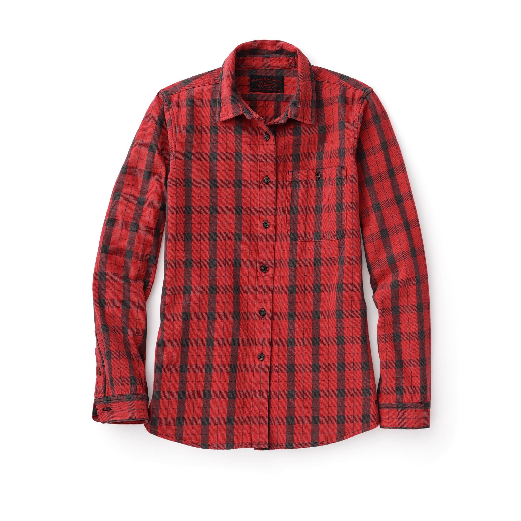 Alternative view of Women's Vintage Wash Alaskan Guide Shirt - Flame/gray