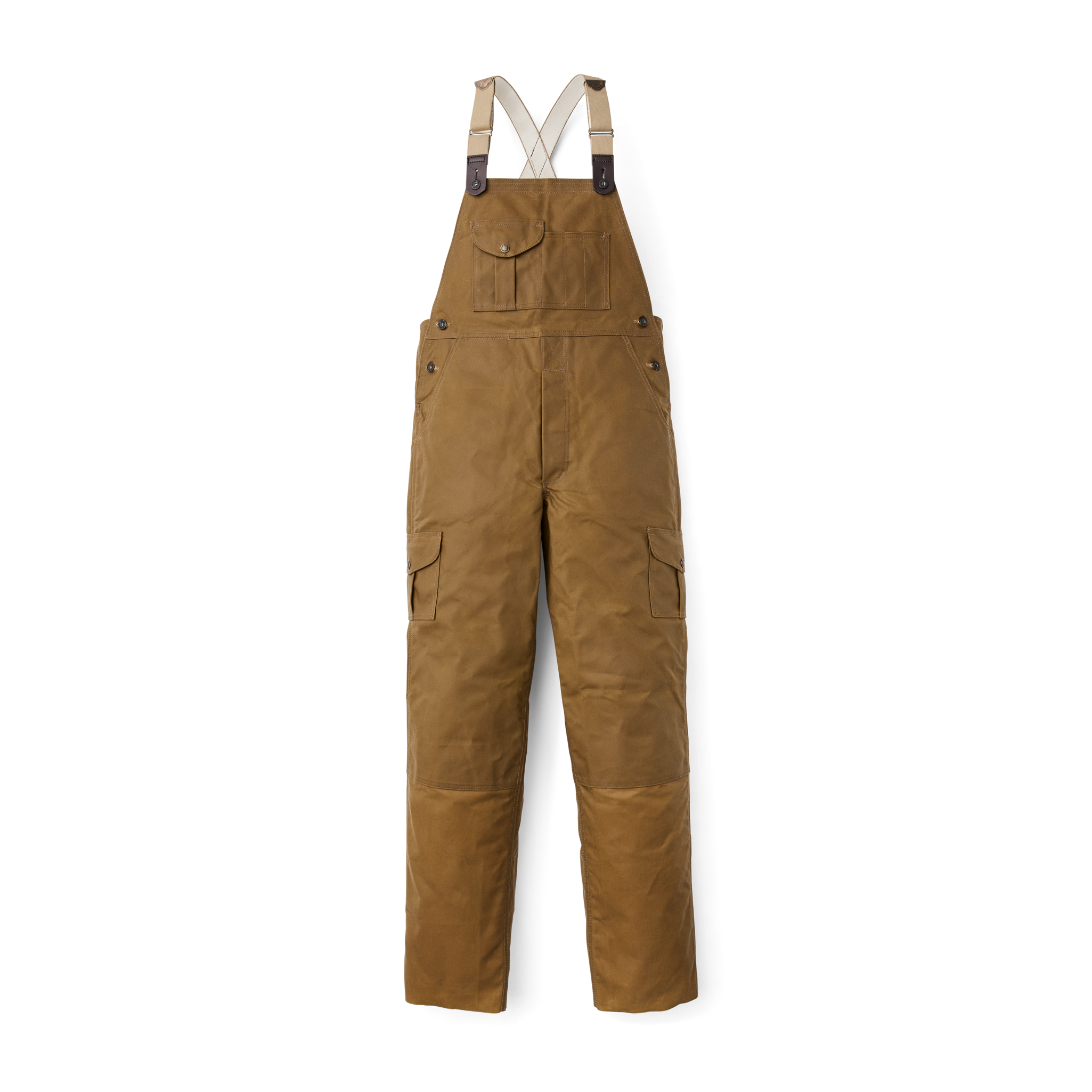 Oil Finish Double Tin Cloth Bibs - Dark Tan - Image 3