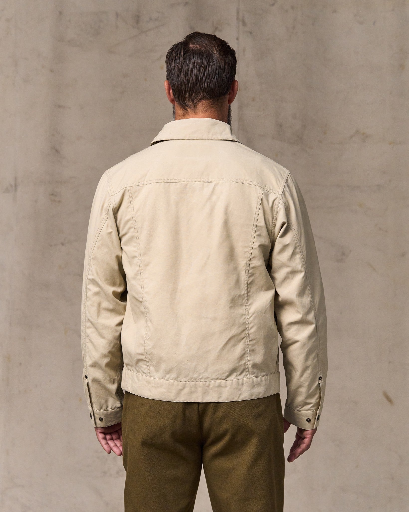 Alternative view of Dry Wax Short Cruiser Jacket - Quail Tan