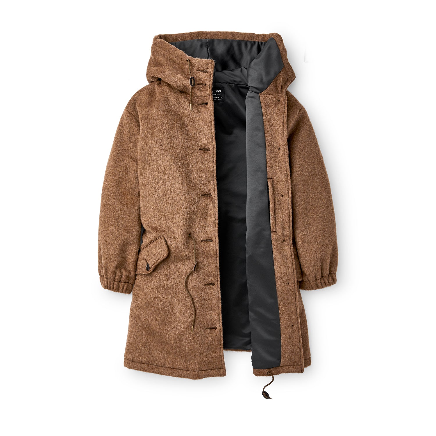 Women's Wool Mohair Parka - Brown - Image 4