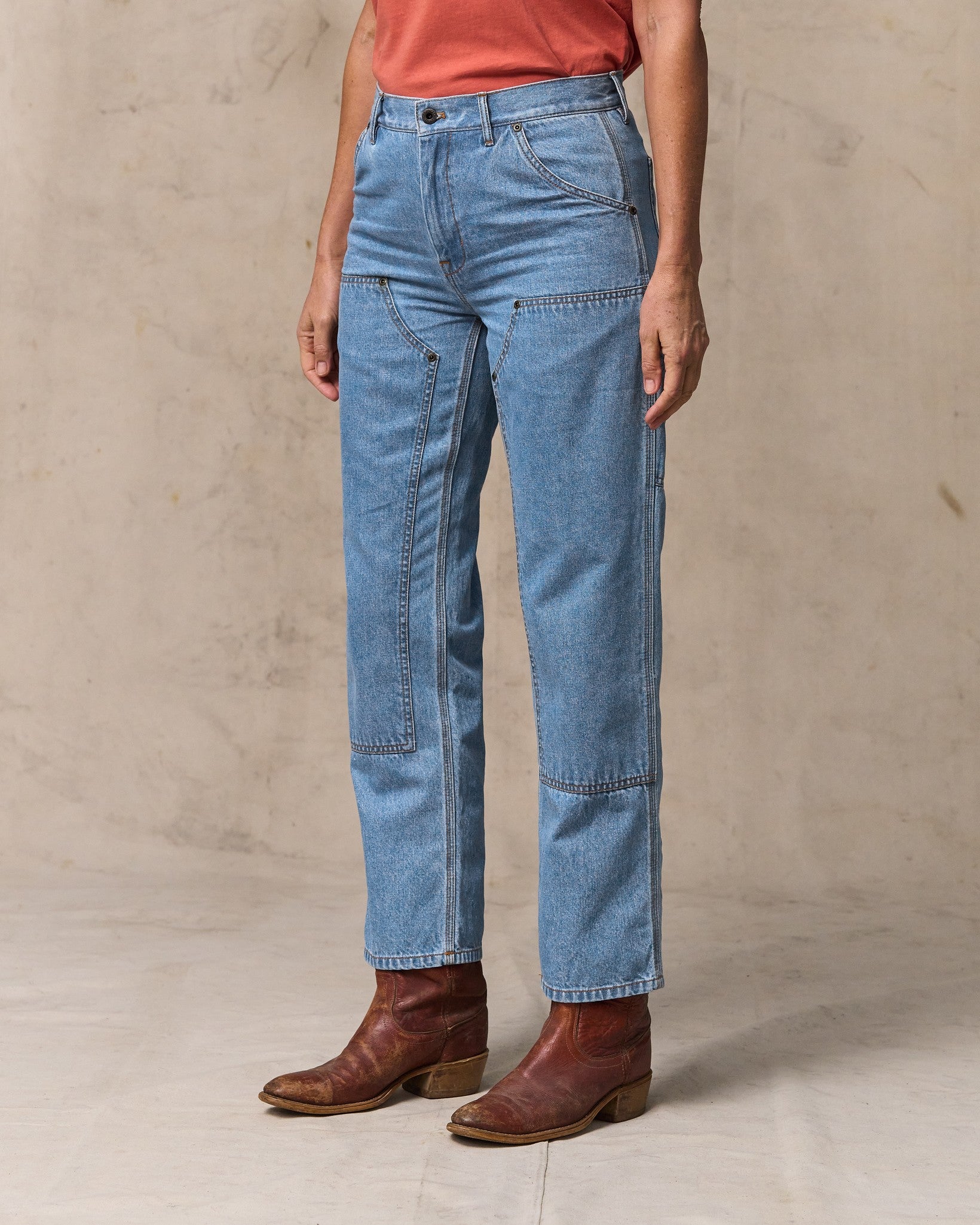 Women's 11-oz. Work Jeans - Medium Indigo - Image 4