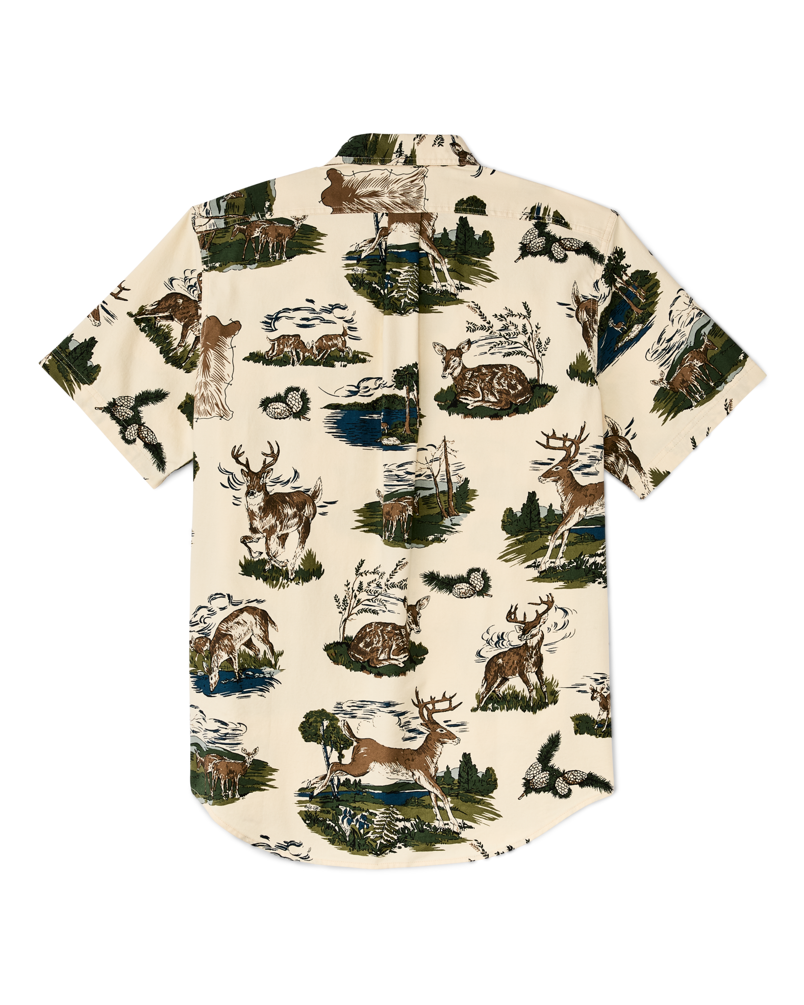 Alternative view of Short Sleeve Lightweight Alaskan Guide Shirt  - Vintage White / Deer