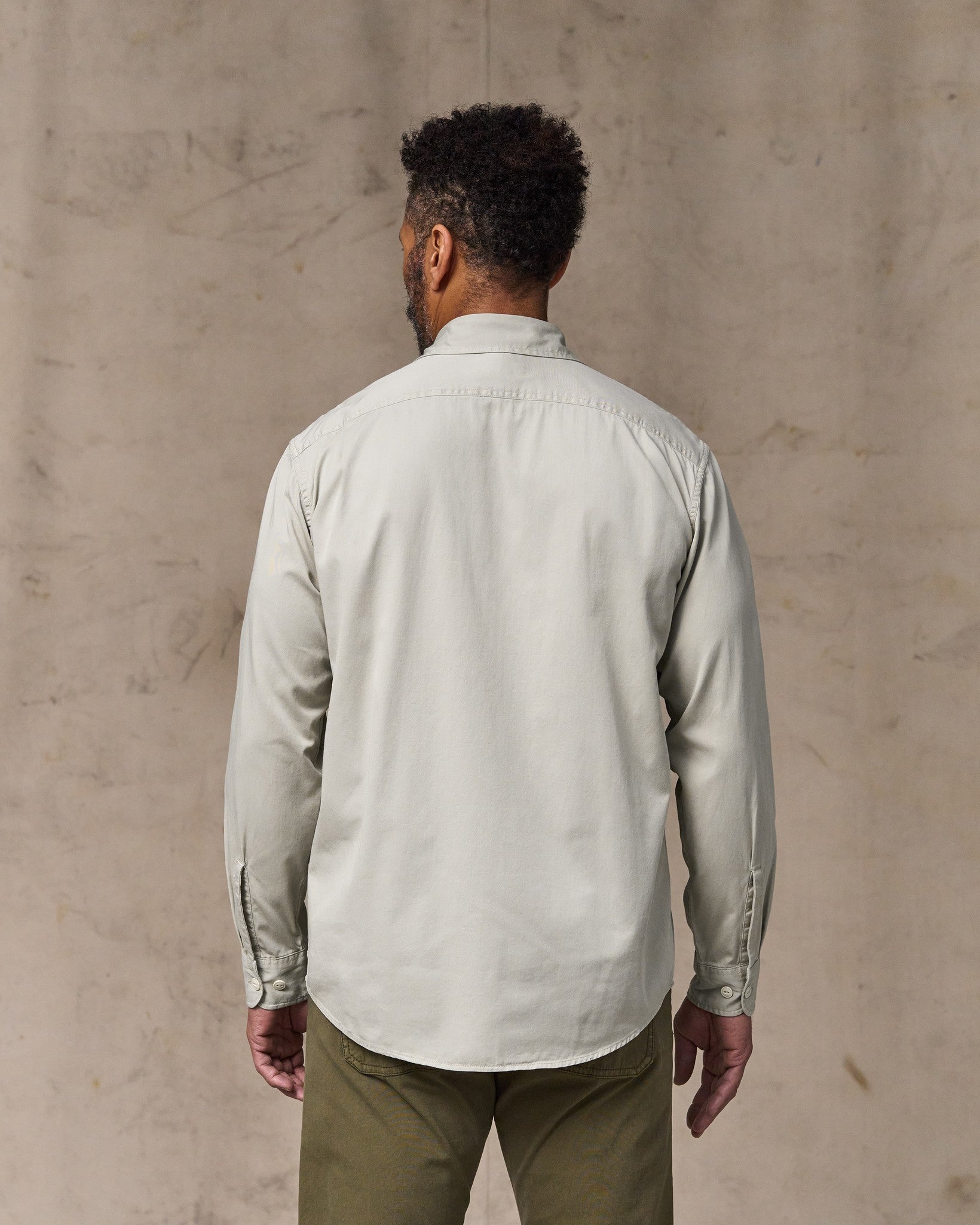 Alternative view of 4.5-oz. Twill Shirt - Gray Sky