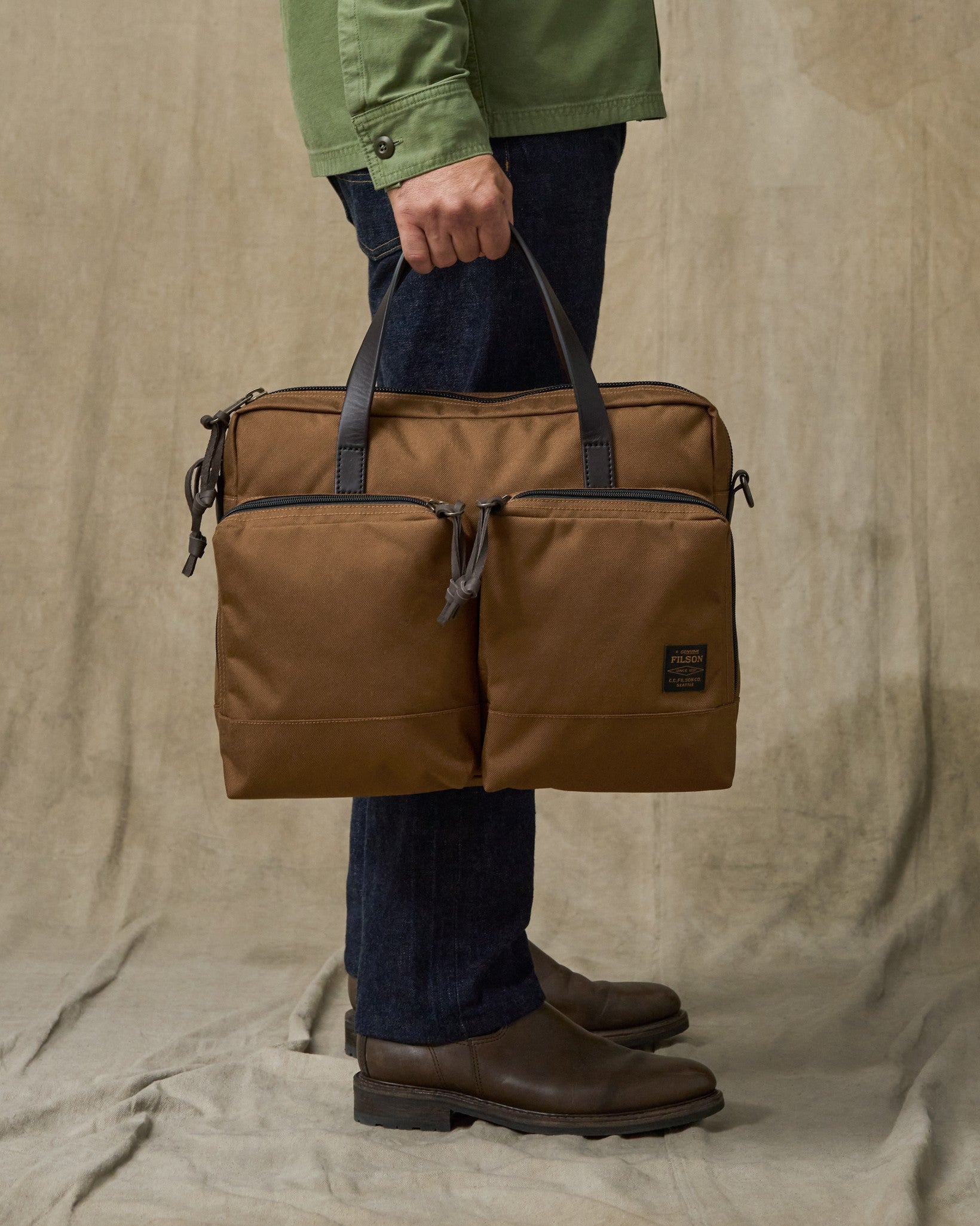Dryden Briefcase - Whiskey - Image 2