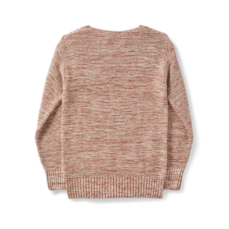 Alternative view of Wmn's Lake Quinault Crewneck Sweater - Natural Clay Melange