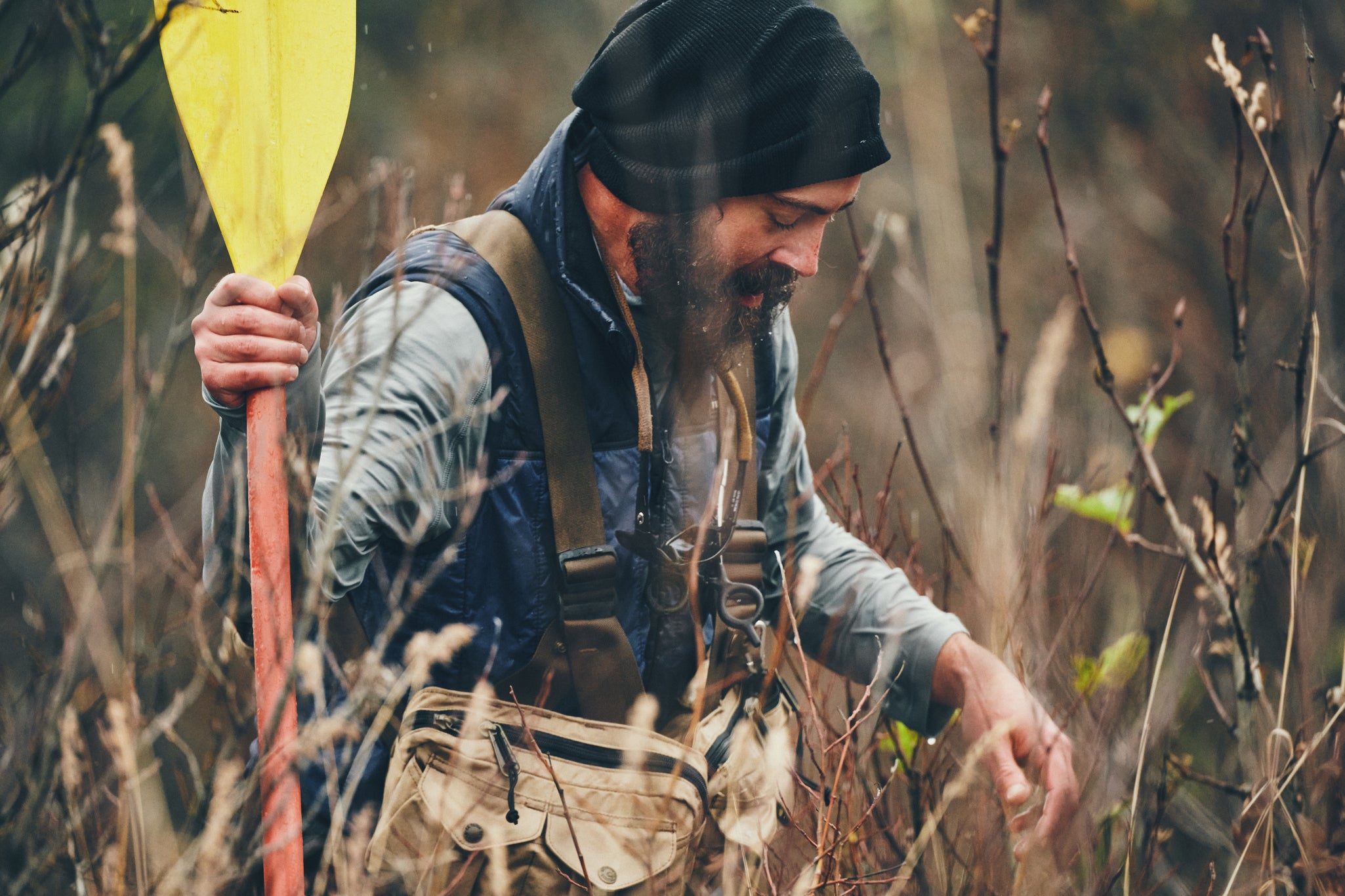 Mesh Fishing Strap Vest - Dark Tan - Image 4