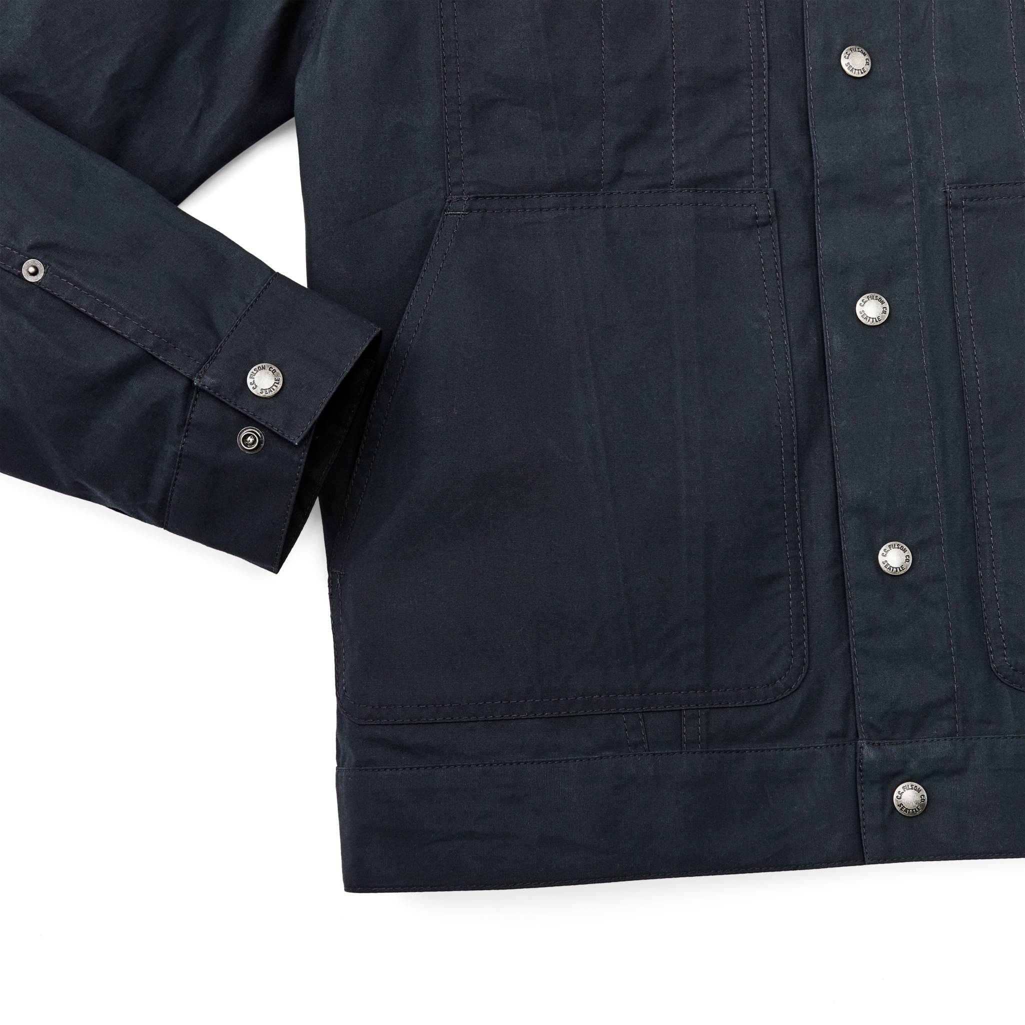 Dry Wax Short Cruiser Jacket - Navy - Image 7
