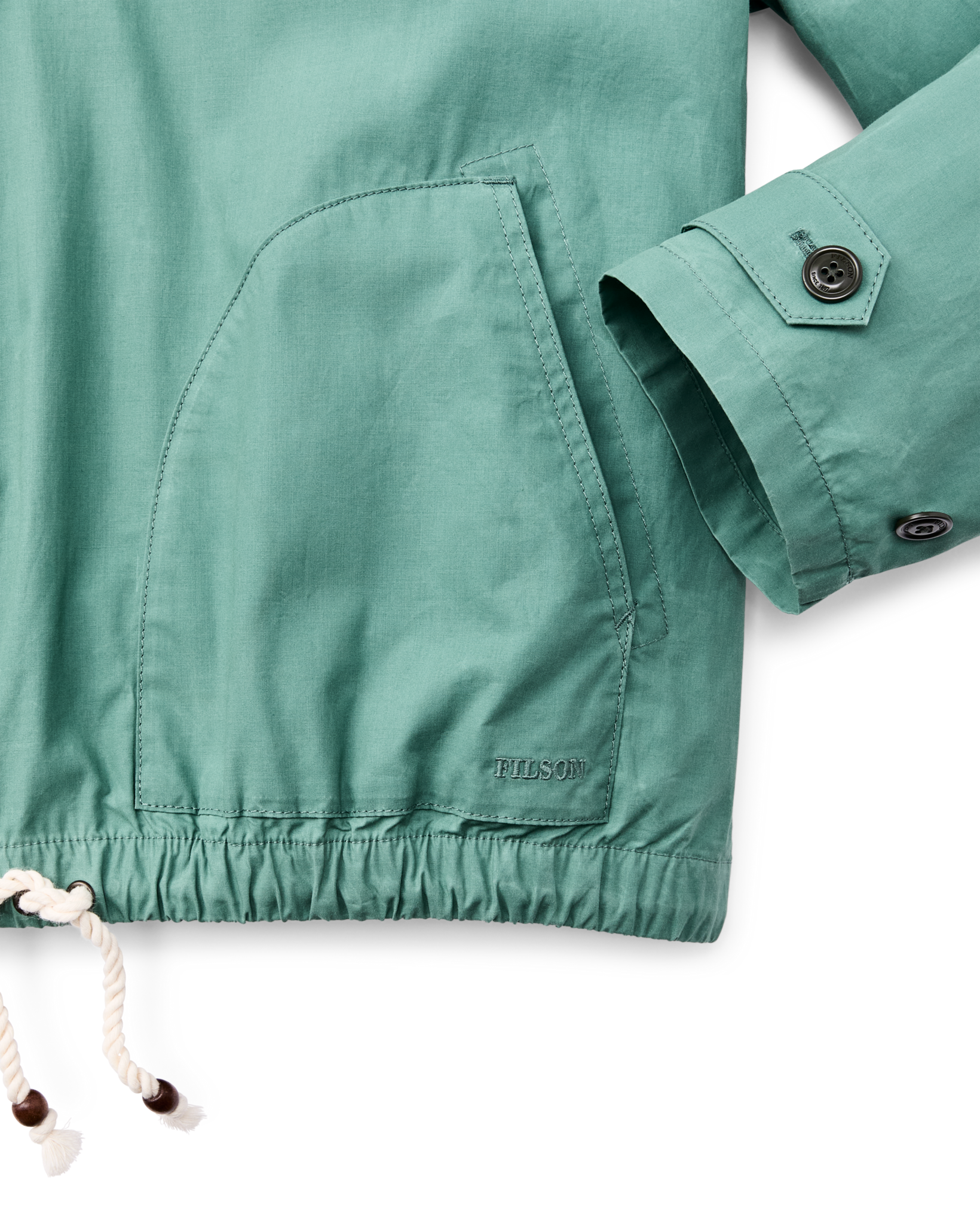Women's Dry Wax Hooded Popover - Deep Sea - Image 6