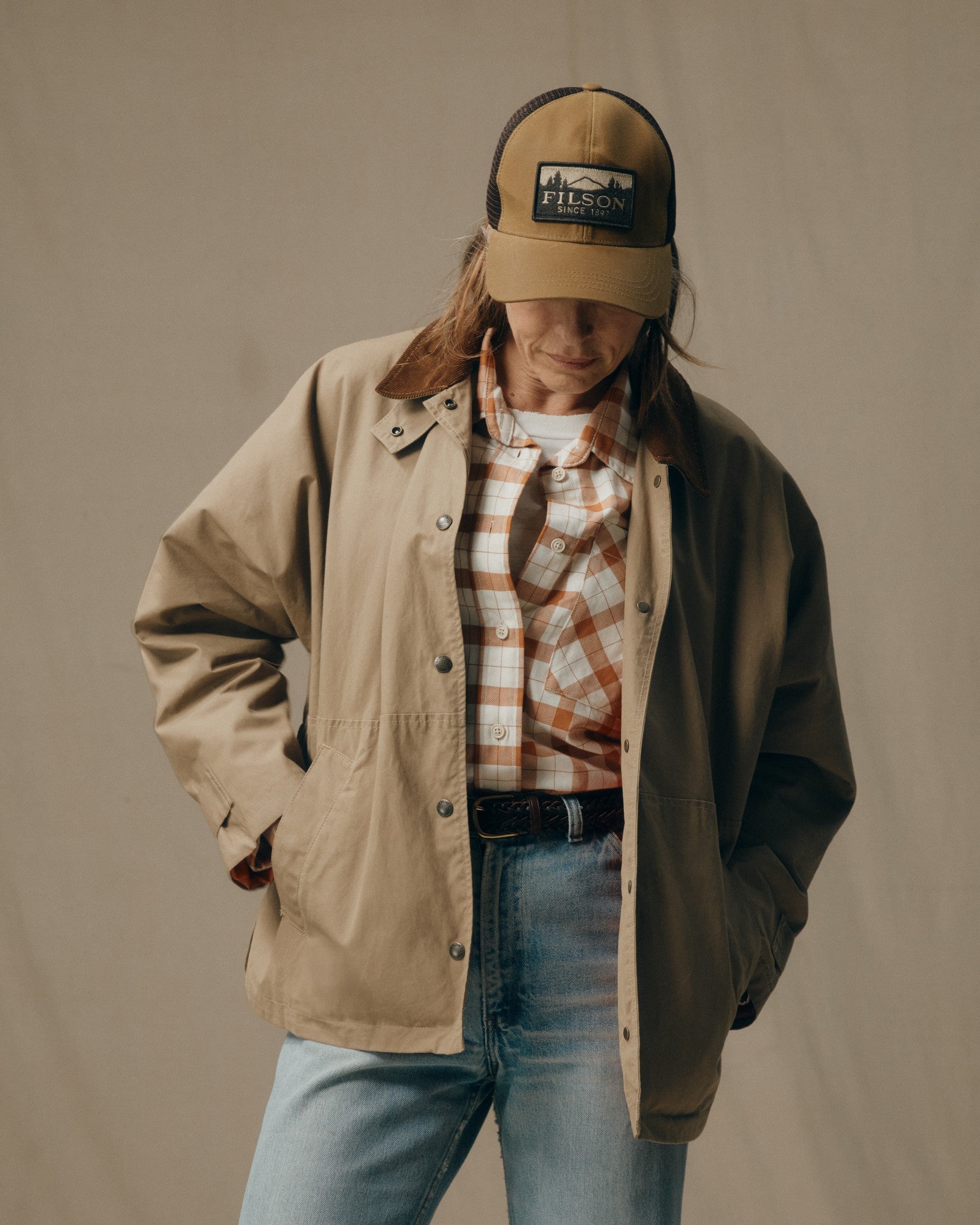 Women's Harbor Front Waxed Jacket - Marsh Tan - Image 3