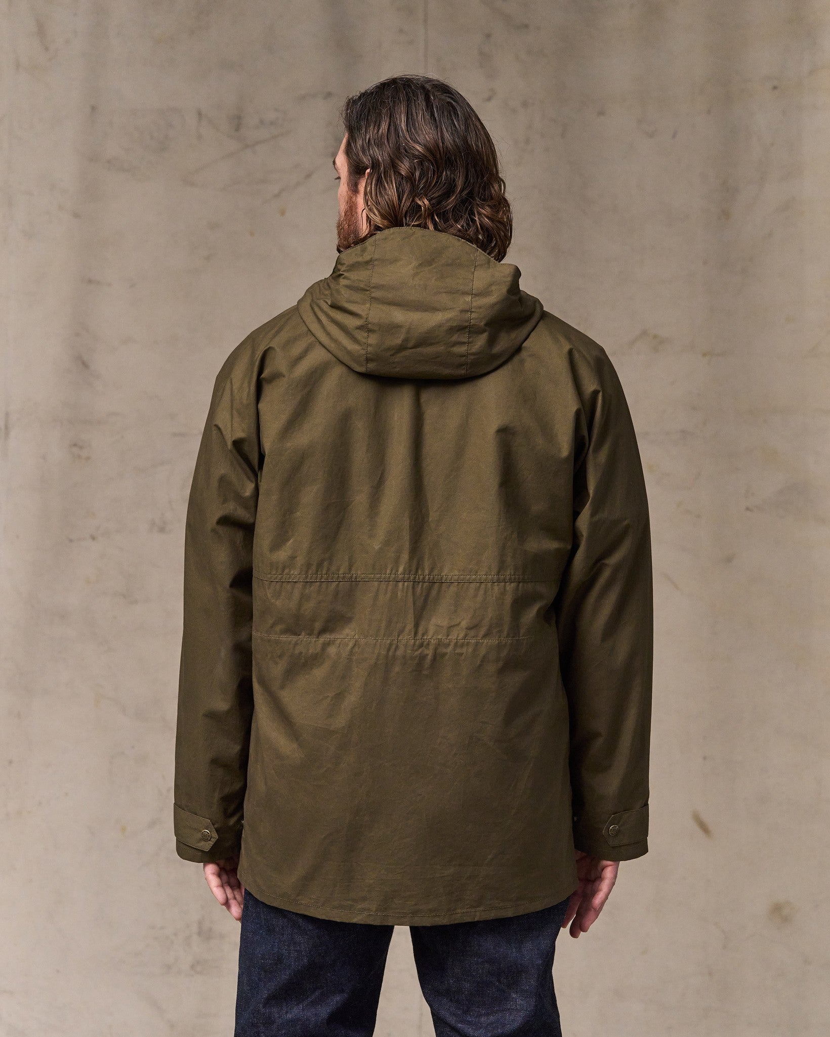 Alternative view of Dry Wax Omak Coat - Burnt Olive
