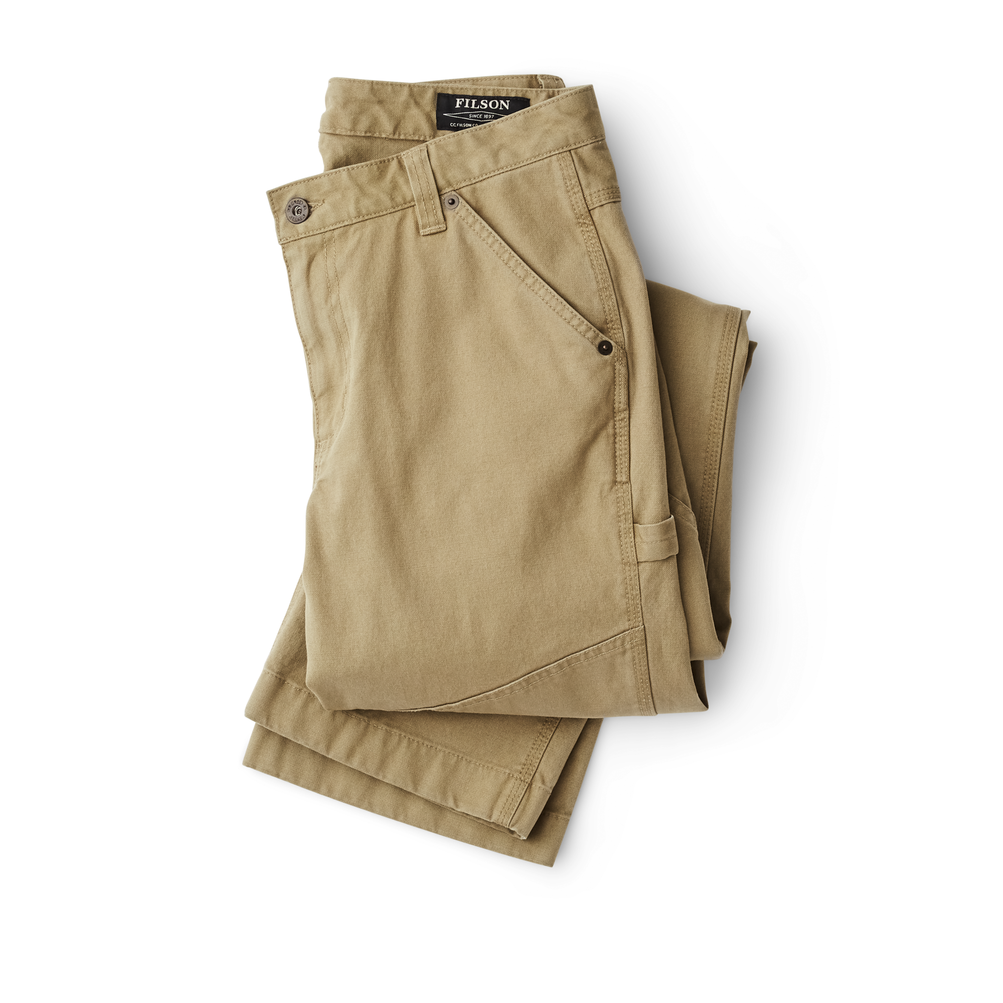 Women's Canvas Straight-leg Pants - Faded Olive - Image 3