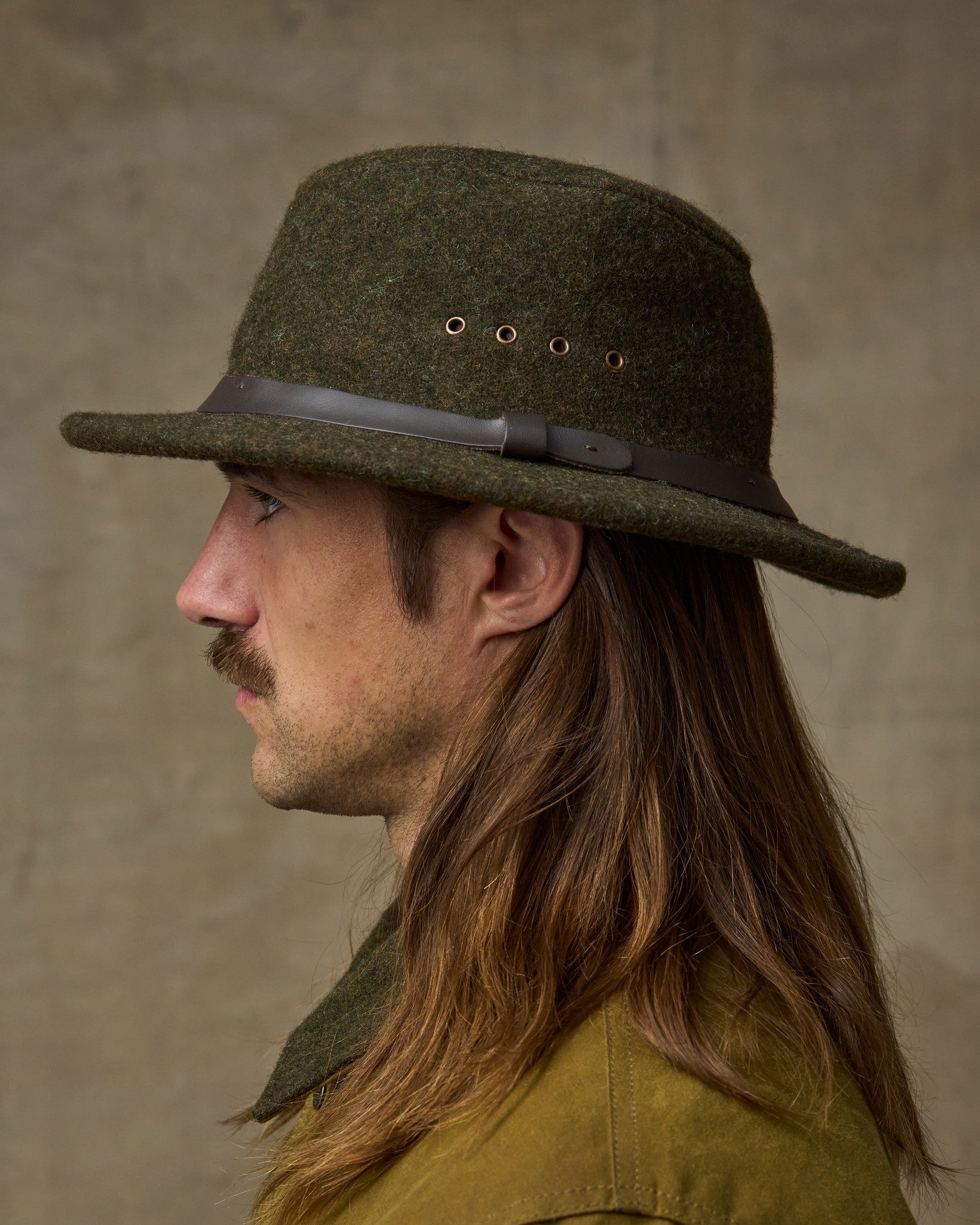 Alternative view of Wool Packer Hat - Forest Green