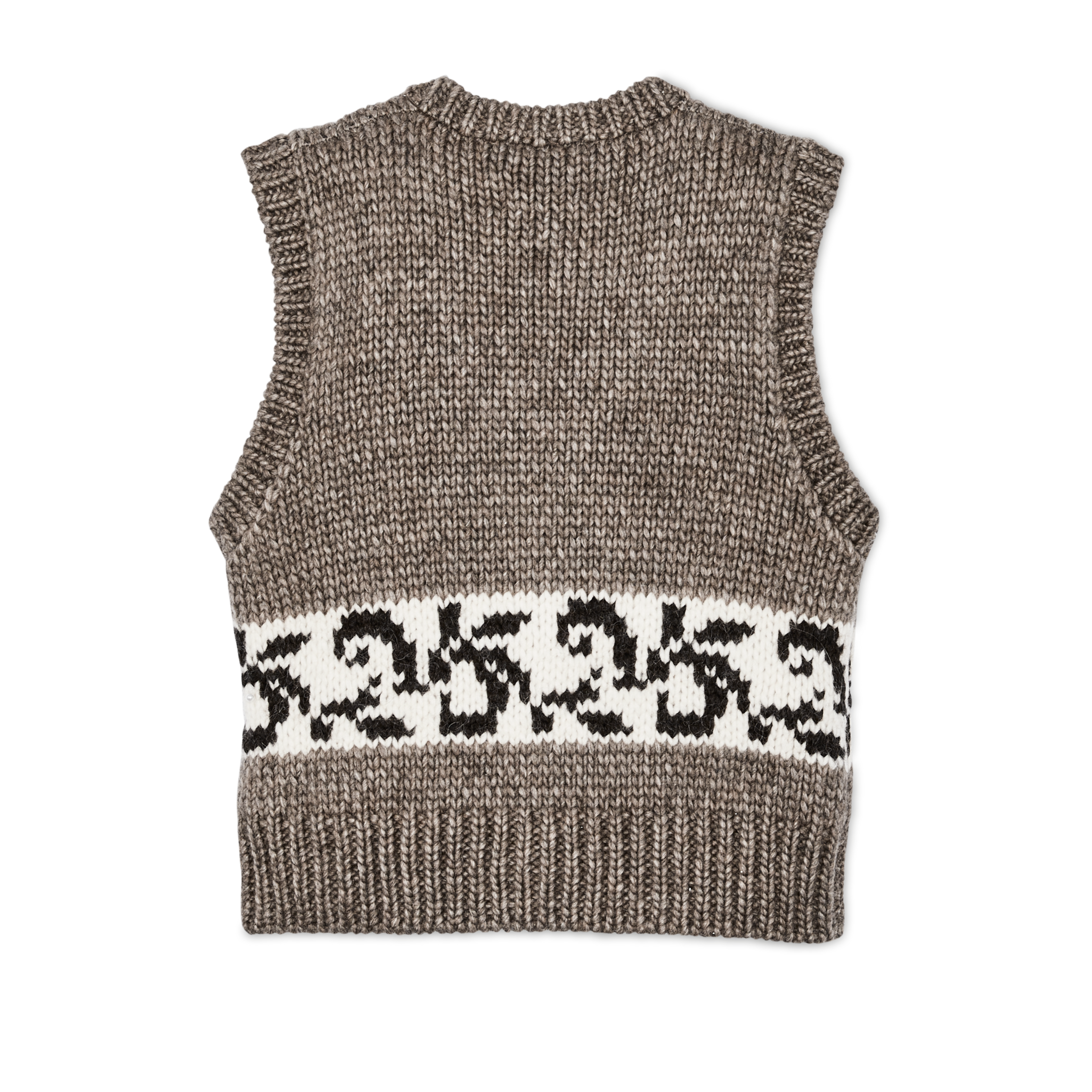 Alternative view of Women's Wool Vest - Gray / Floral